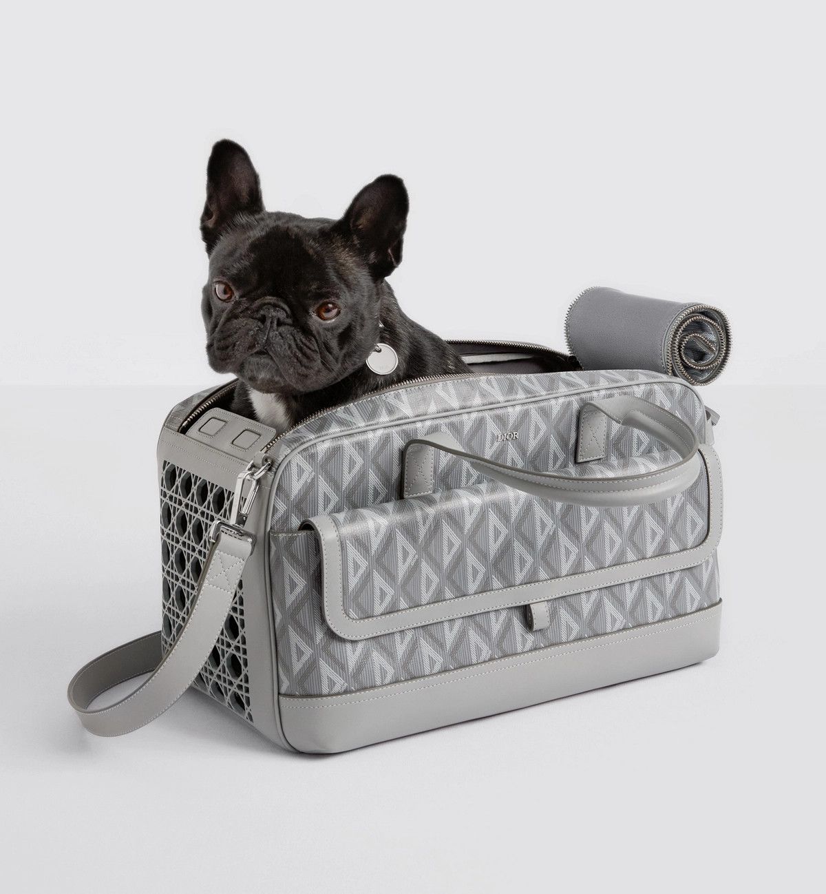 Dior o1bcso1str0126 Size: OS/Hit The Road Pet Carrier Bag in Grey Size ONE SIZE - 8 Thumbnail