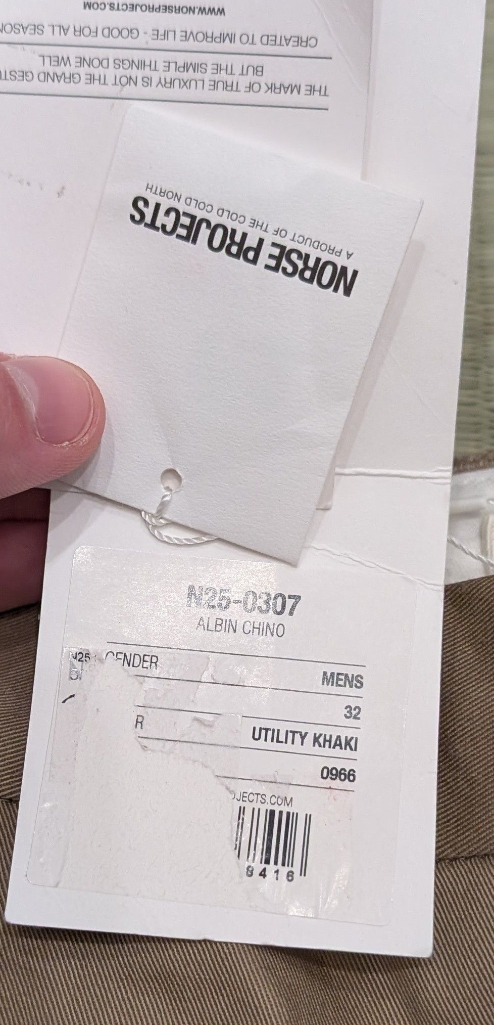 Norse Projects NWT Norse Projects Albino Slim Fit Chinos Made in Romania Size US 32 / EU 48 - 4 Thumbnail