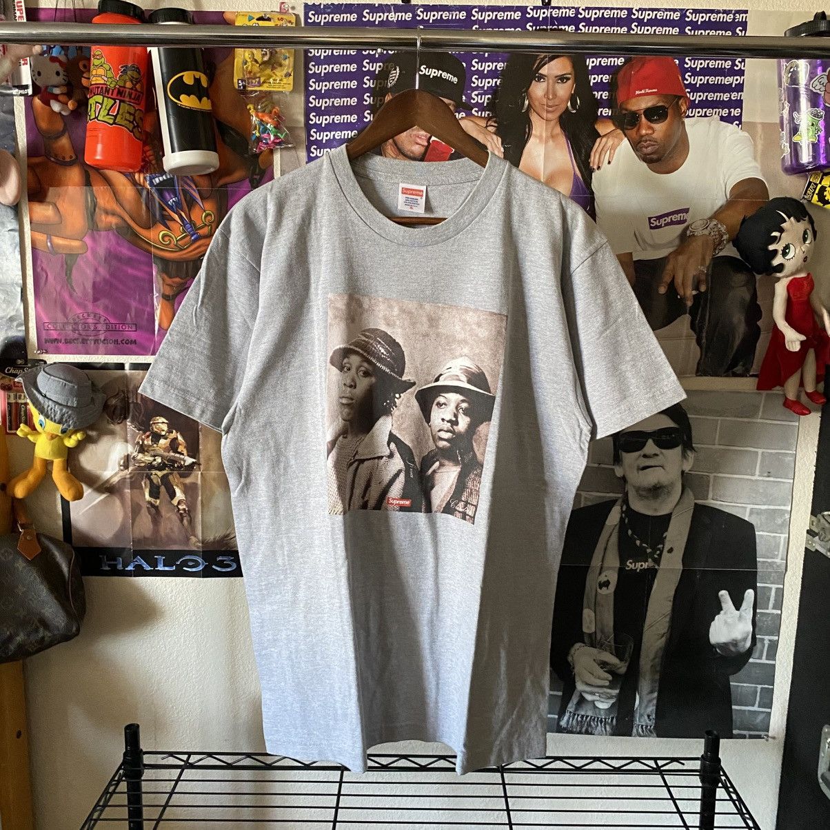 Vintage Supreme Wackies Love Joy T-Shirt Grey 2013 Designer