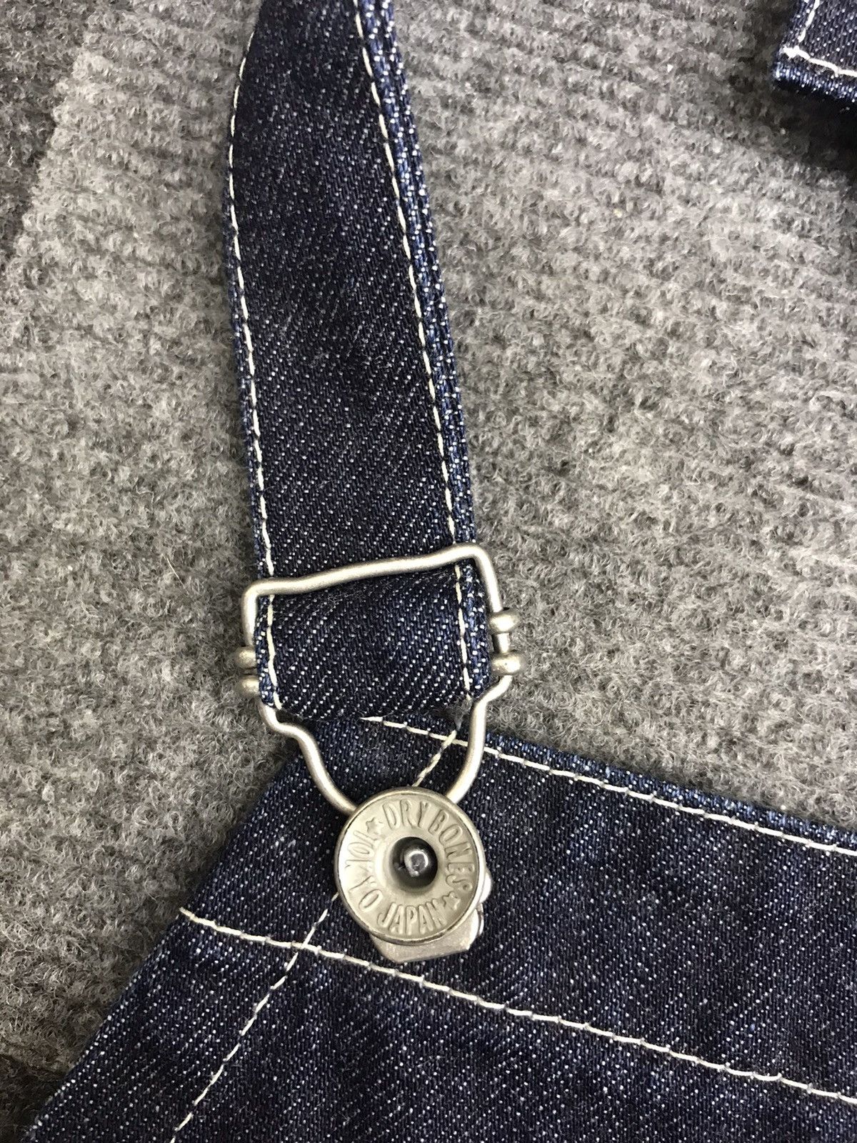 Dry Bones DRY BONES Japan Fish Tail Cinch Back Biker Denim Overall Size US 32 / EU 48 - 7 Thumbnail