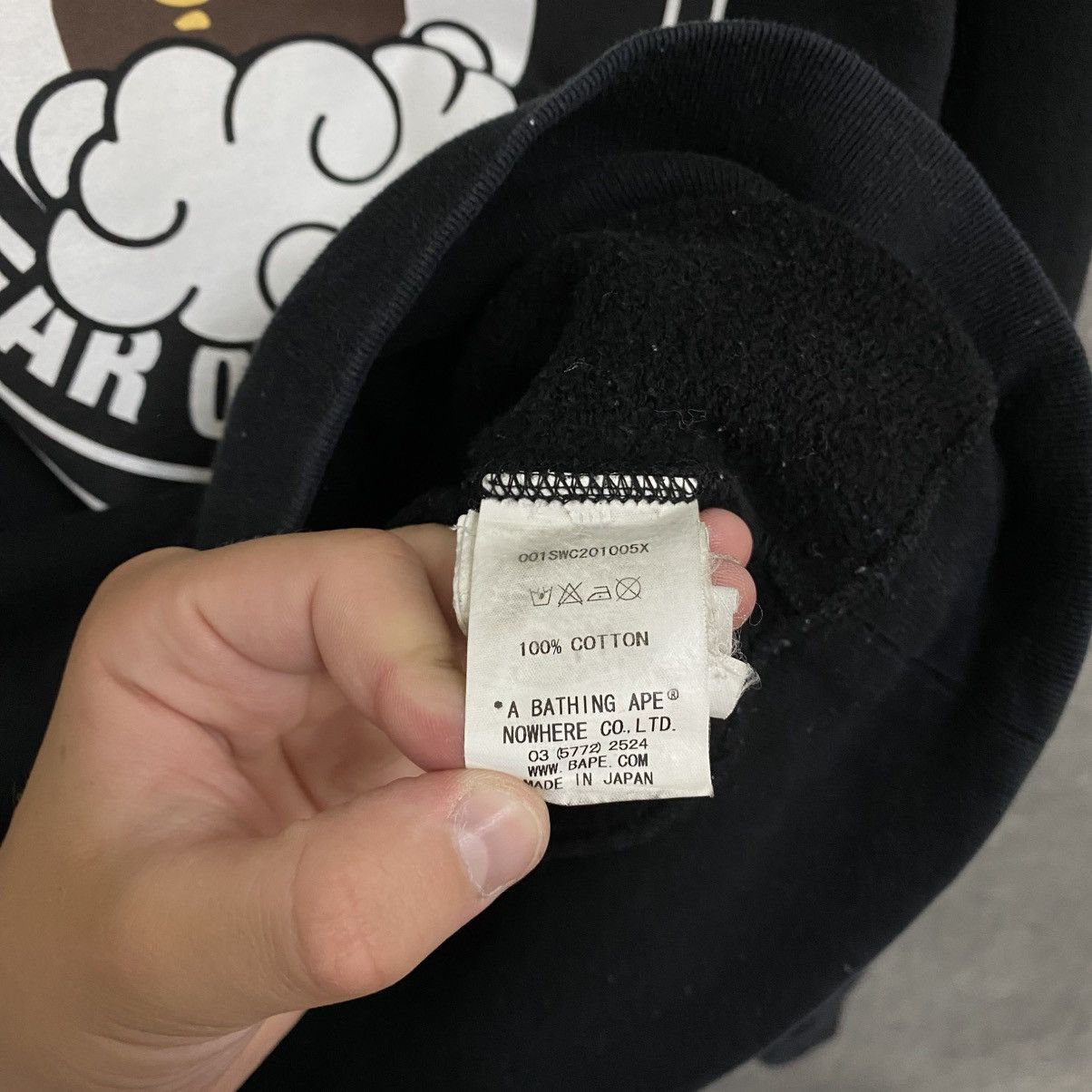 Bape Bathing Ape Sweatshirt BAPE Crewneck Black Sweater Big Logo Size US L / EU 52-54 / 3 - 9 Thumbnail