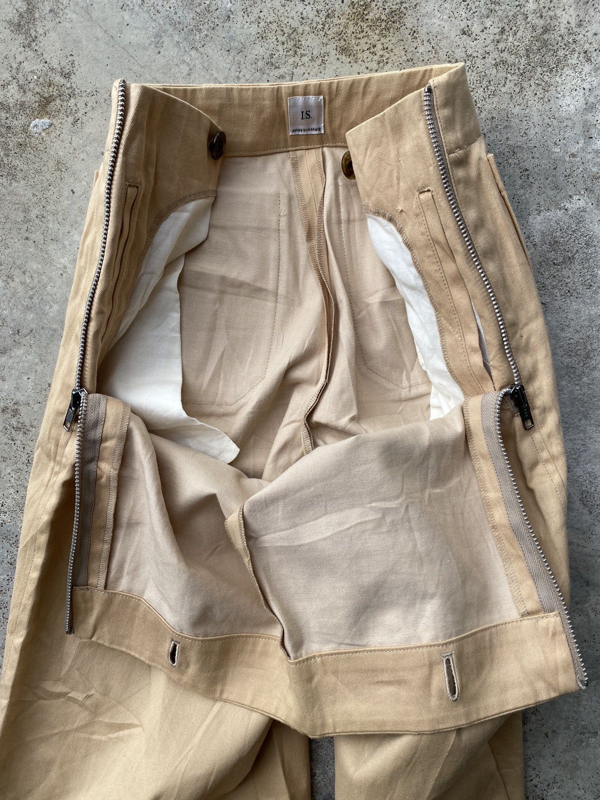 Issey Miyake × Japanese Brand Sick Design🔥Wide Pants 2 Side Zipper Size US 29 - 11 Thumbnail
