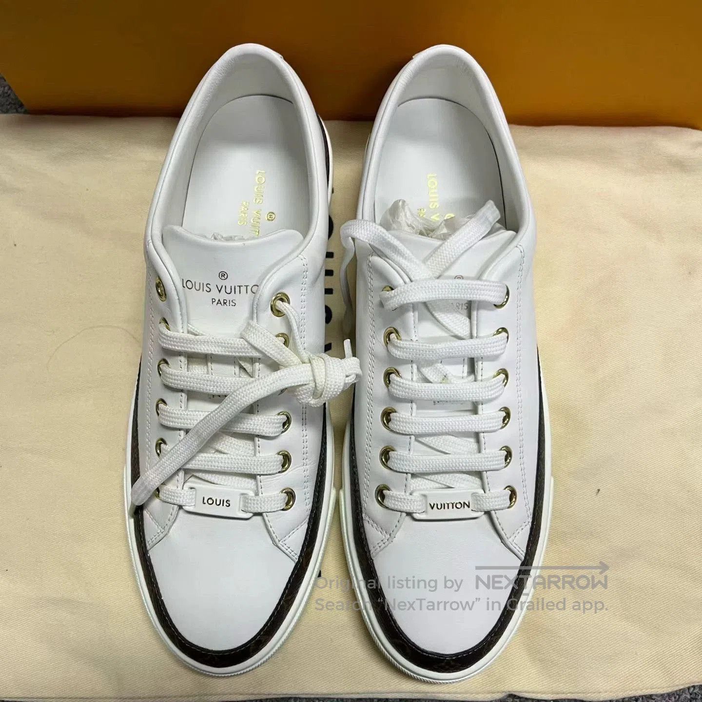 Louis Vuitton louis vuitton white low. Size US 7.5 / EU 40-41 - 3 Thumbnail