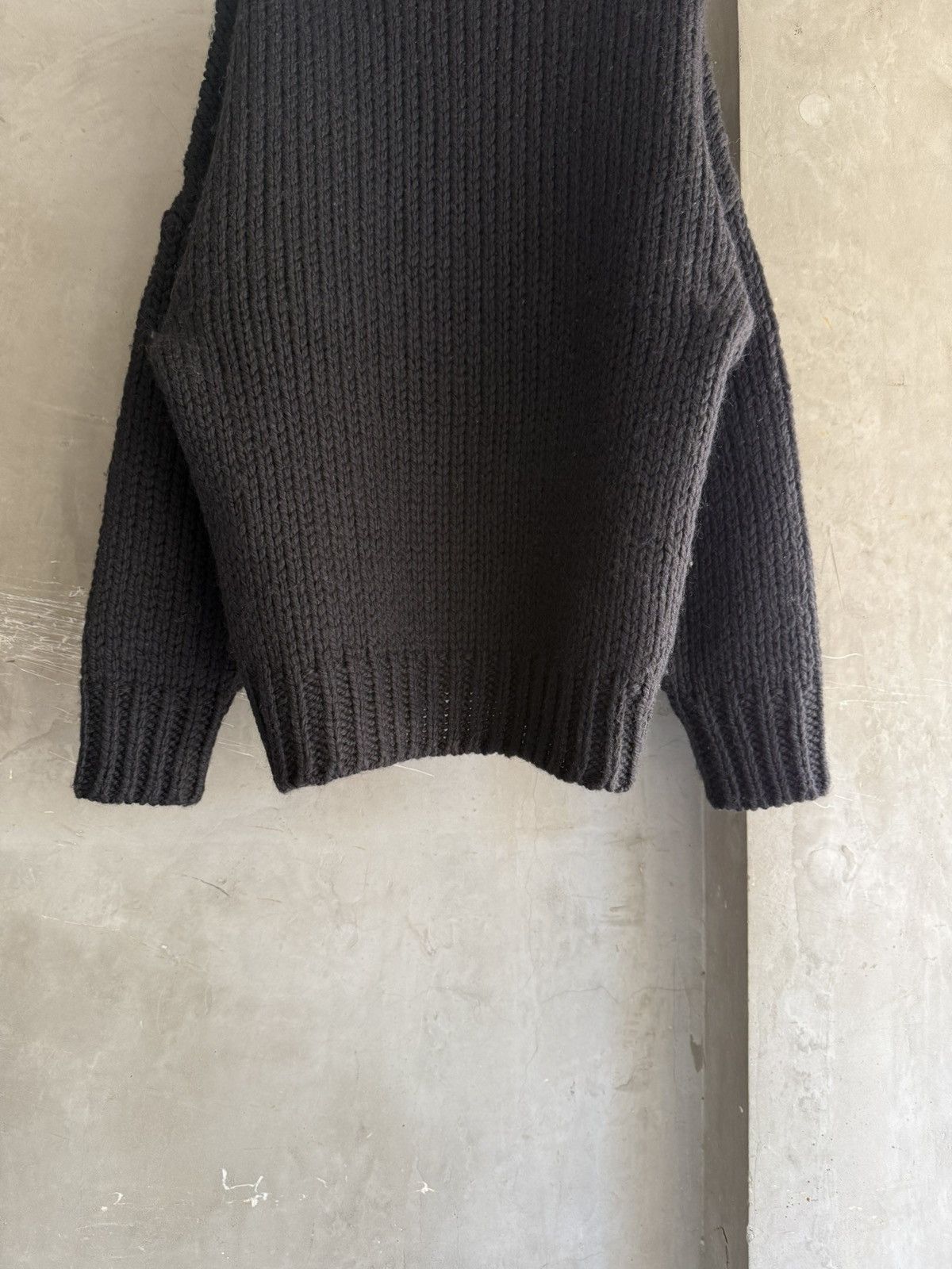Dries Van Noten DRIES VAN NOTEN Archive Oversized Black Wool Mohair Knit Size US S / EU 44-46 / 1 - 6 Thumbnail