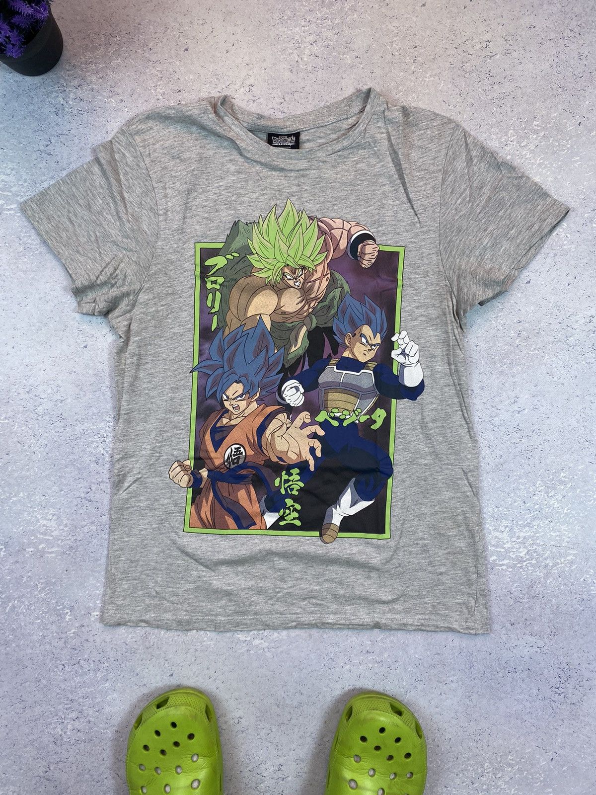 Anime Dragon Ball Z Men’s Grey T-shirt With Big Logo Size Medium Size US M / EU 48-50 / 2 - 3 Thumbnail