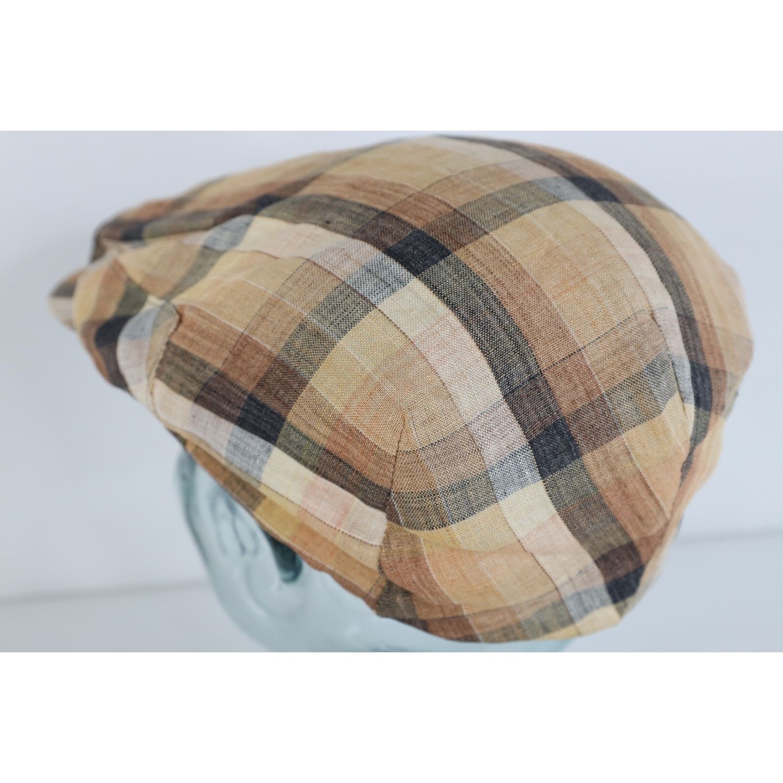 Vintage Vintage 60s 70s Dobbs Linen Blend Knit Newsboy Cabbie Hat Size ONE SIZE - 6 Thumbnail