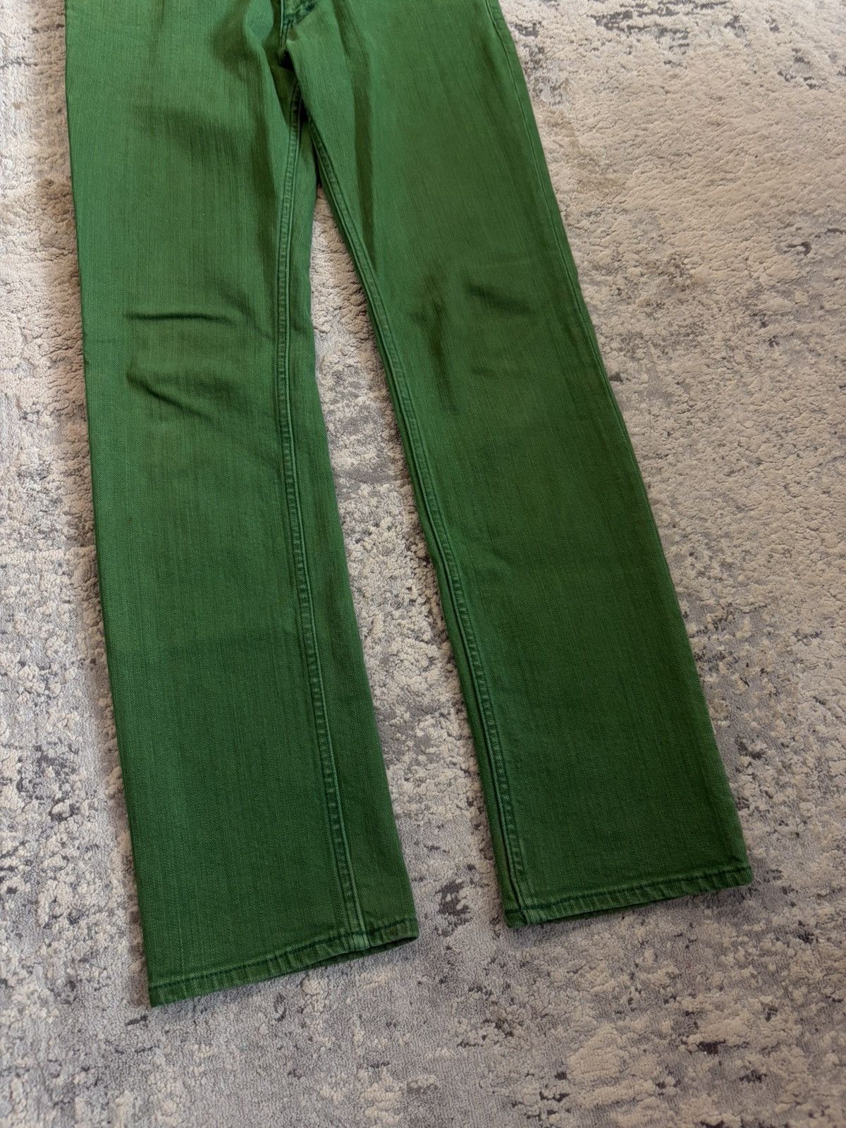 Number (N)ine AW05 Green Pain Denim Size US 31 - 4 Thumbnail