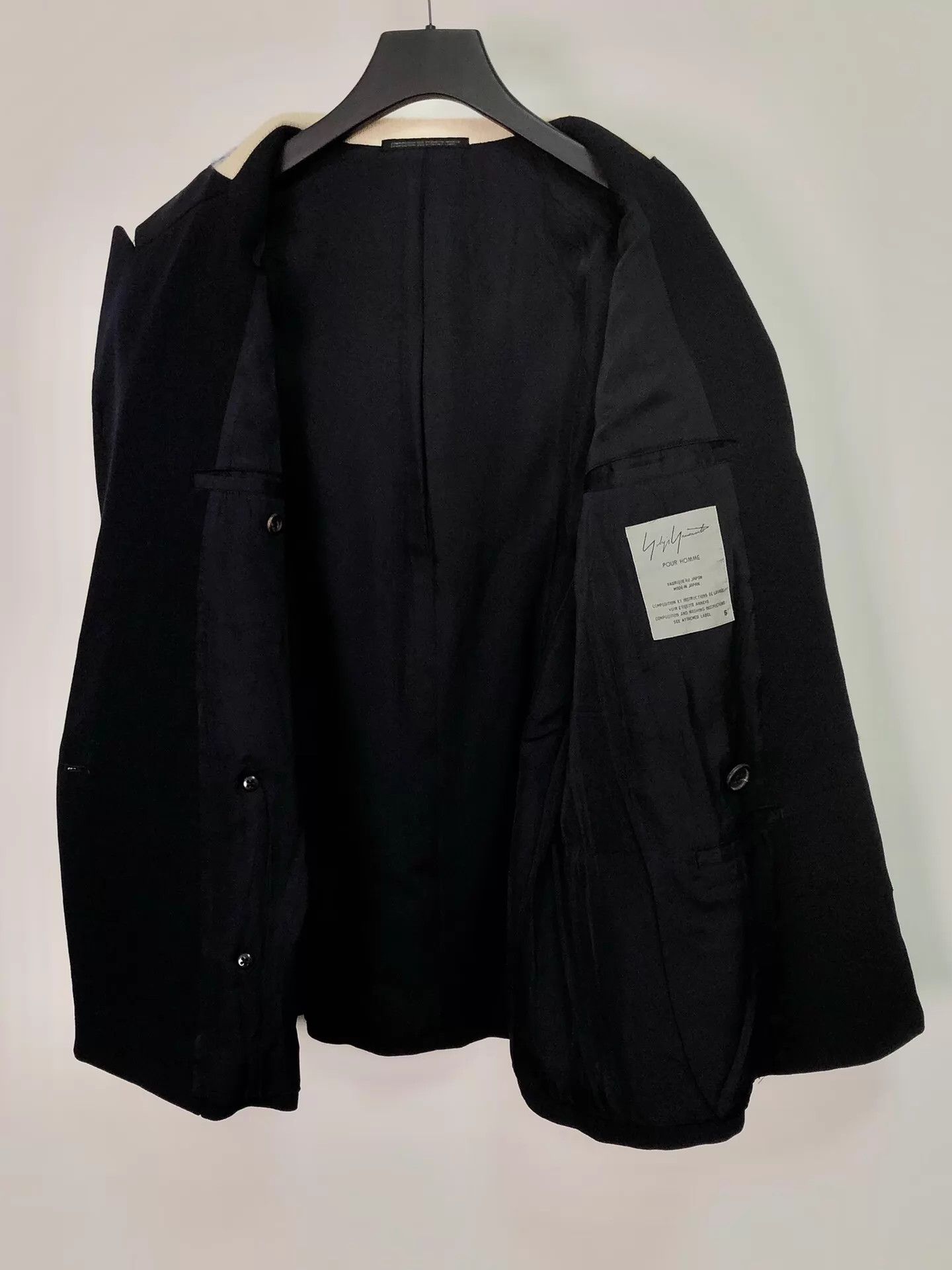 Yohji Yamamoto Yohji Yamamoto 95AW Rokumeikan Jacket Black Purple Blue S Size US S / EU 44-46 / 1 - 7 Thumbnail