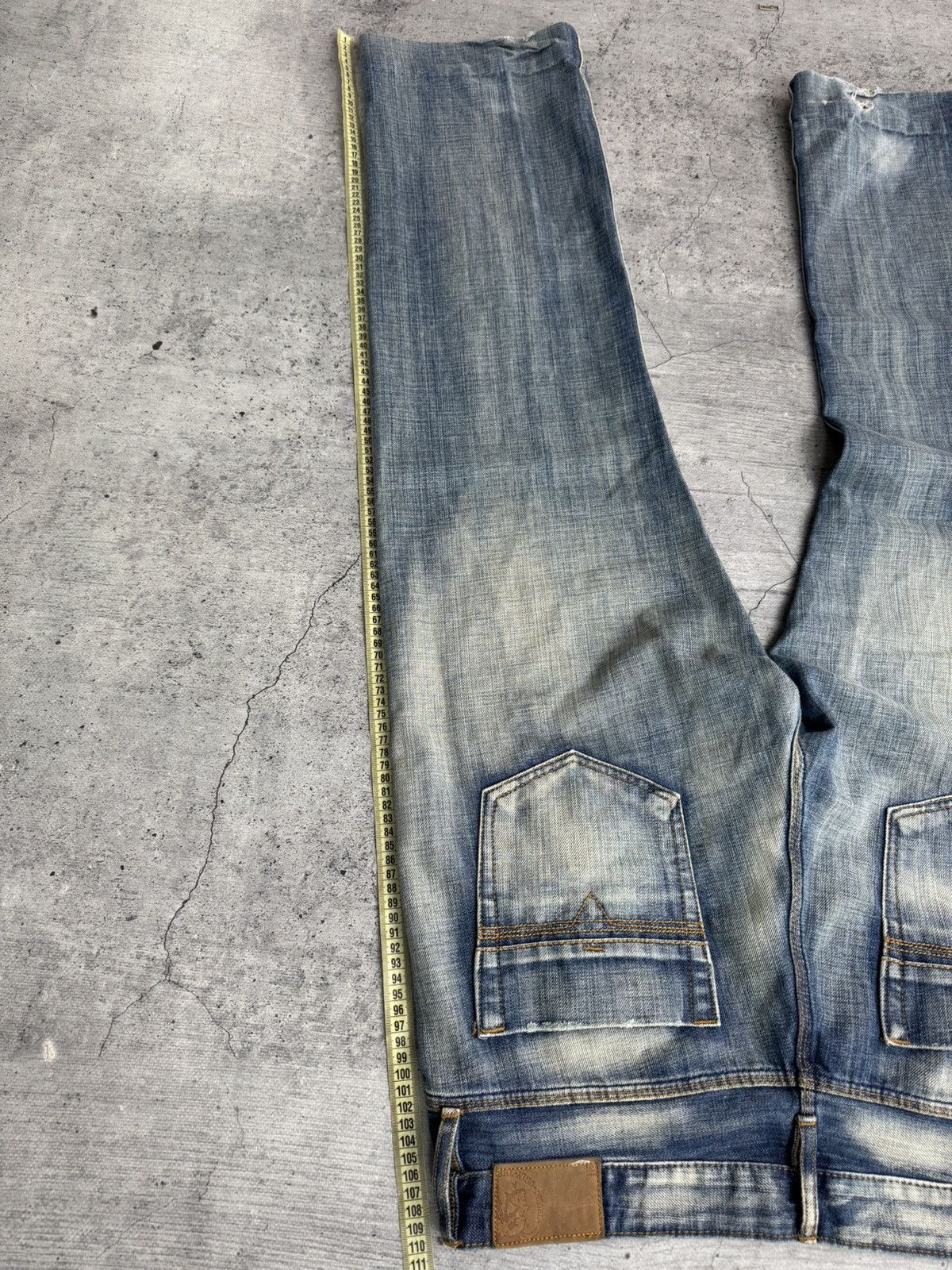 Japanese Brand Vintage Diesel Jeans Washed Wide Japanese Y2K Avant Garde Size US 38 / EU 54 - 7 Thumbnail