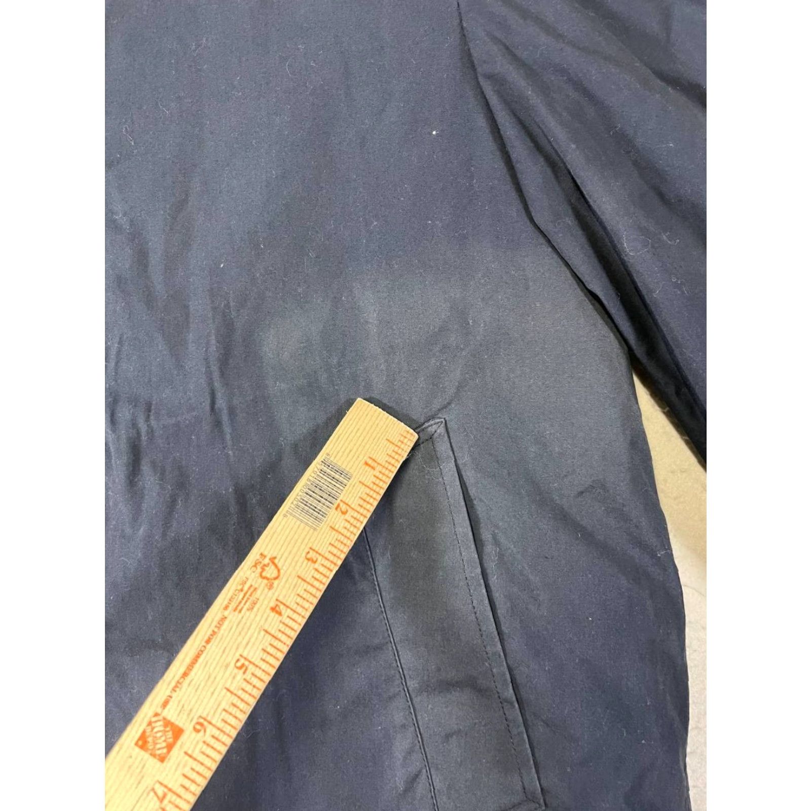 American Apparel VINTAGE American Apparel Trench Coat Mens 40R Dark Blue Water Repellent All Weather Polyester Lined Removable Liner Button Zipper Pockets Size US XXS / EU 40 - 7 Thumbnail
