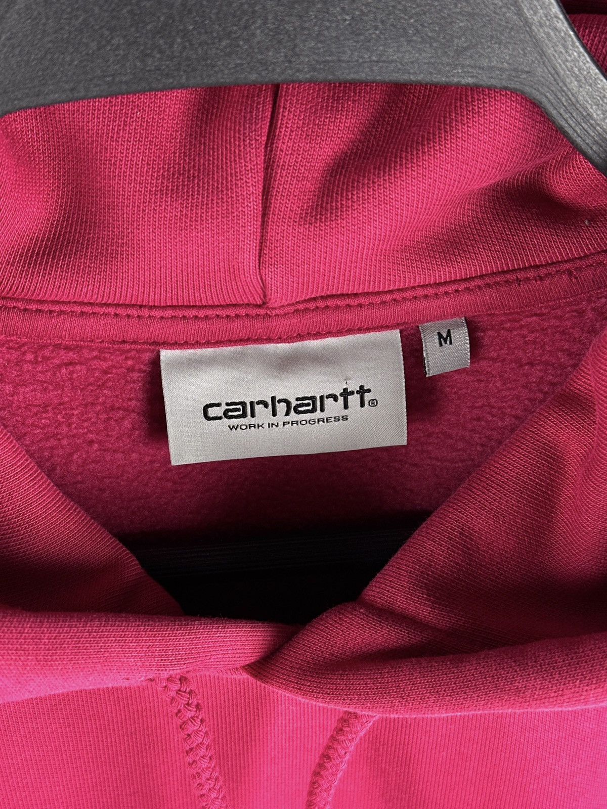 Carhartt Wip Carhartt WIP Embroidered Logo Pink Hoodie Short Sleeve Size US L / EU 52-54 / 3 - 6 Thumbnail