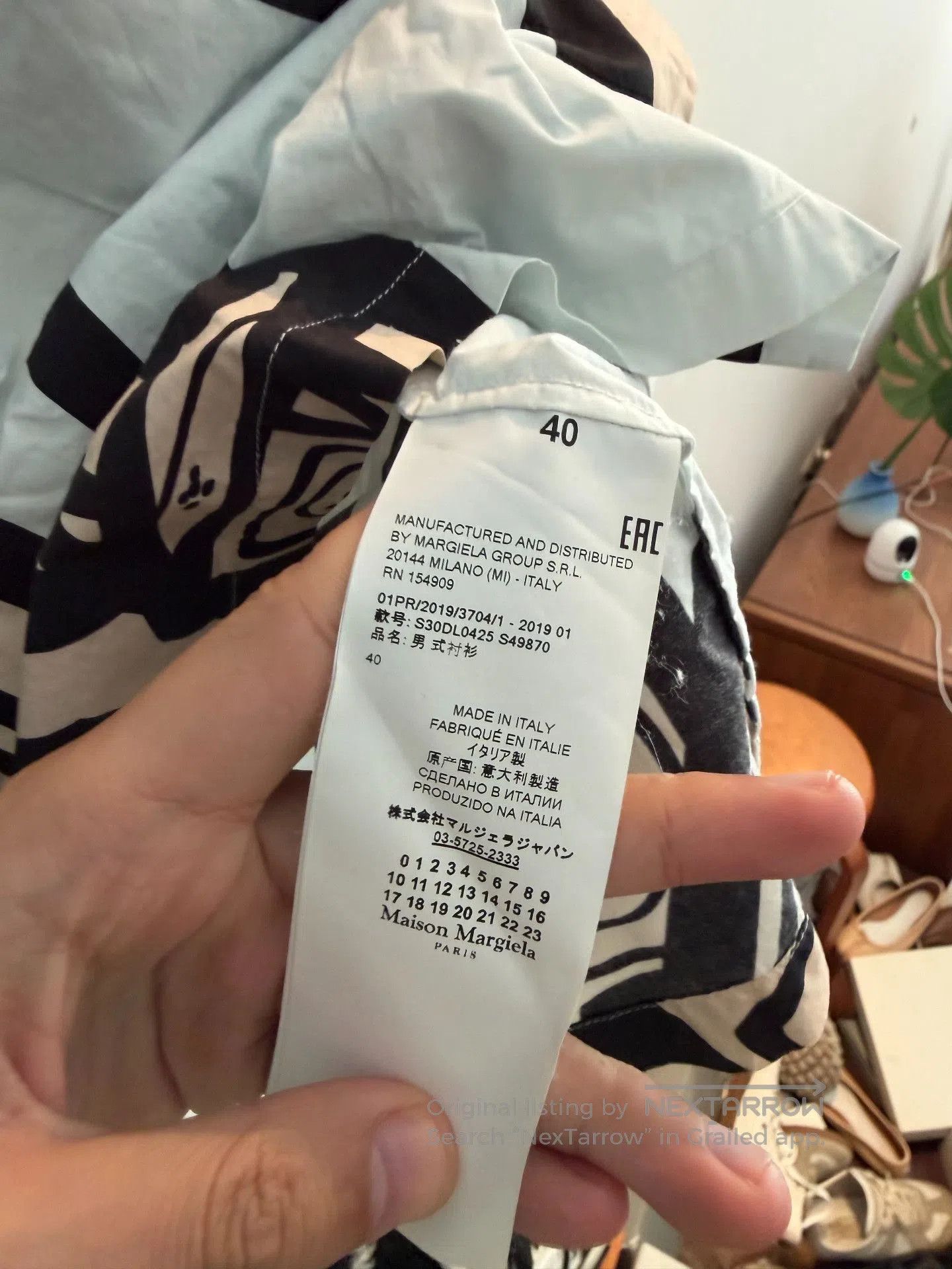 Maison Margiela Maison Margiela S/S19 Graffiti Pocket Shirt. Size US XXS / EU 40 - 4 Thumbnail