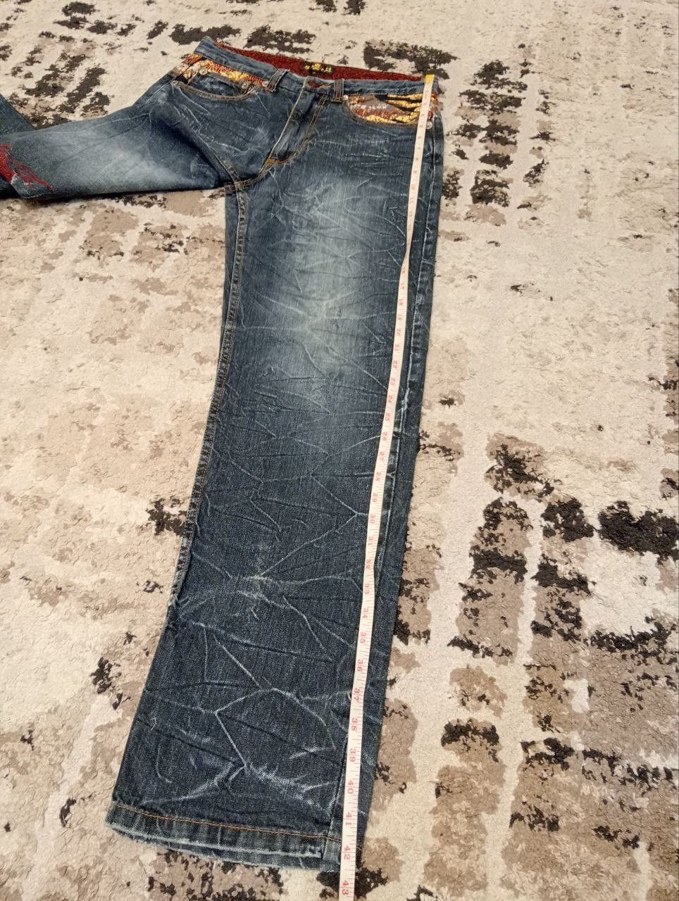 Japanese Brand Vintage Japanese Dragon Embroidery Jeans Size US 31 - 15 Thumbnail
