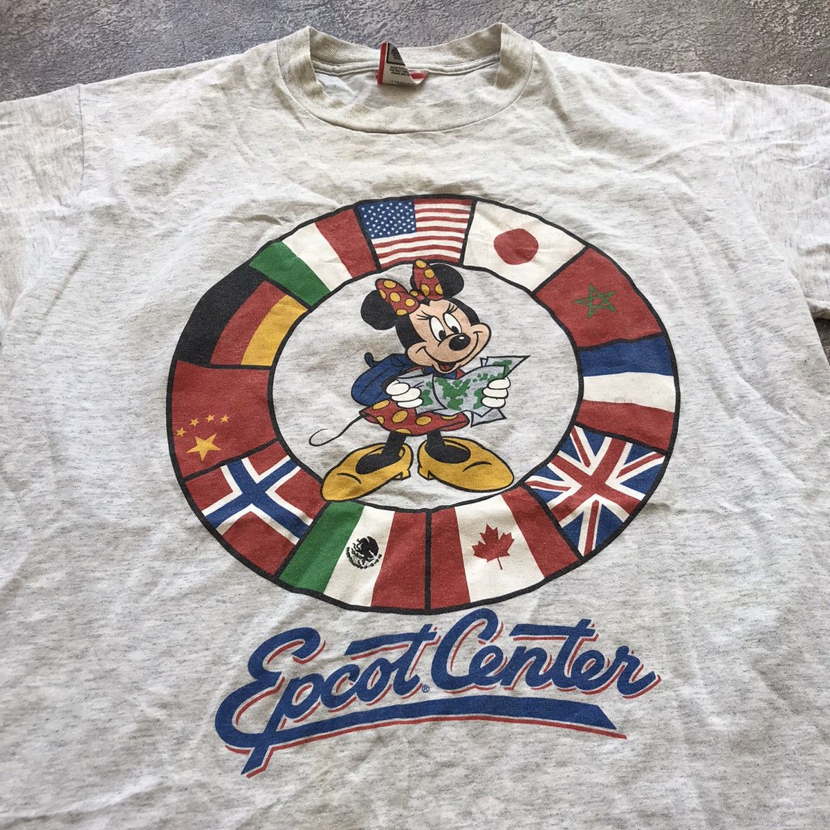 Vintage Vintage 90s Epcot Center Graphic Tee Y2K Americana Cropped L Size US L / EU 52-54 / 3 - 3 Thumbnail