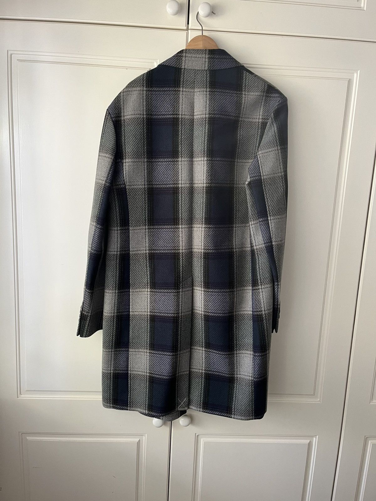 Acne Studios Acne Studios Navy and Grey Wool Blend Coat Size US M / EU 48-50 / 2 - 3 Thumbnail