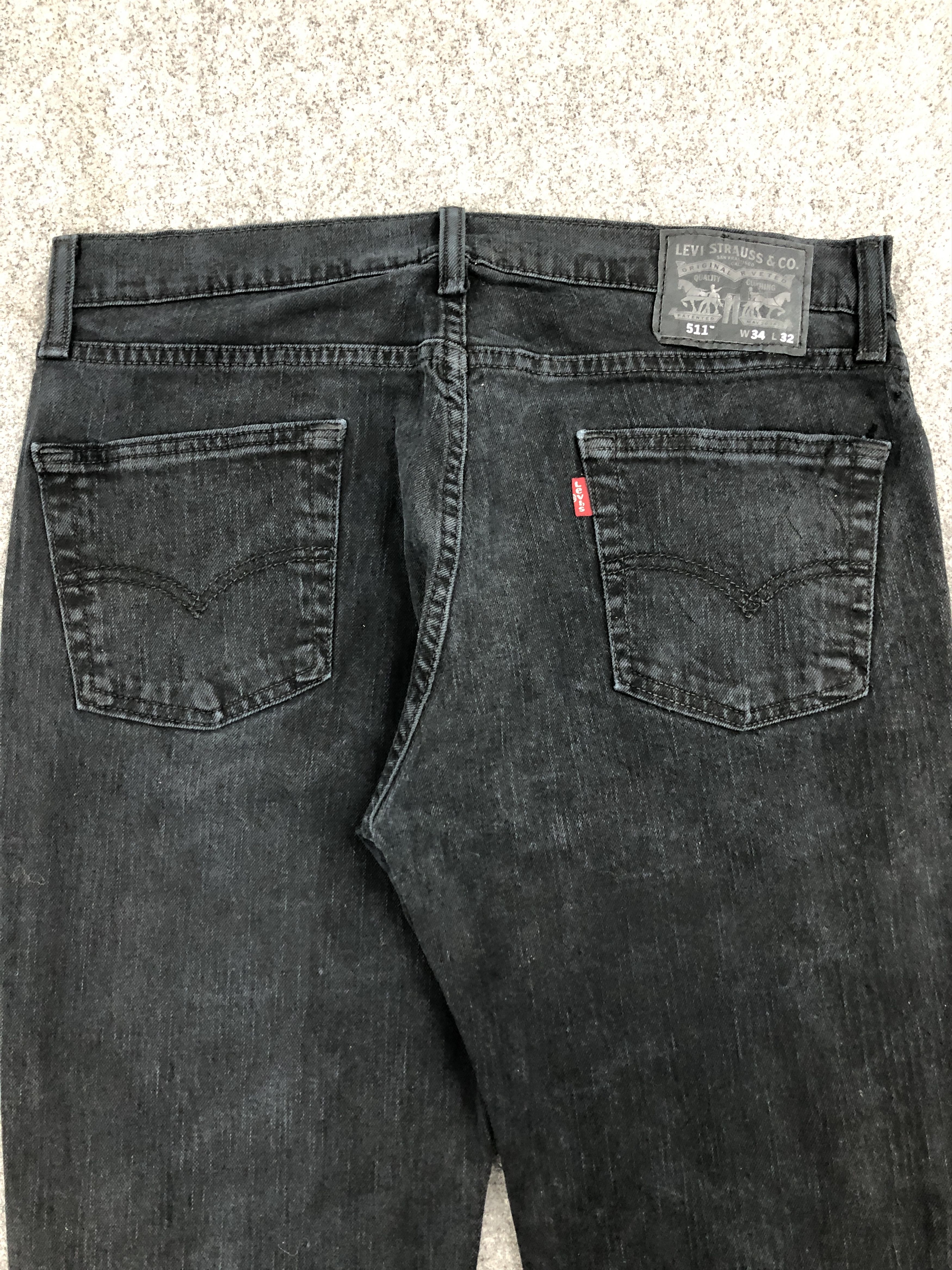 Levi's × Vintage Faded Black Vintage Levis 511 Jeans Size US 34 / EU 50 - 4 Thumbnail