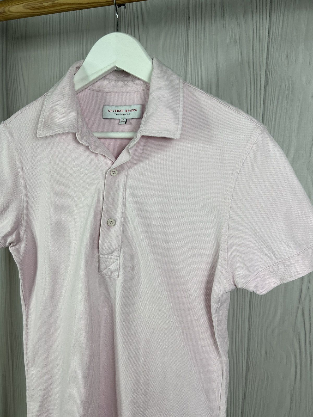 Orlebar Brown Orlebar Brown Tailored Fit Pink Polo Size S Size US S / EU 44-46 / 1 - 3 Thumbnail
