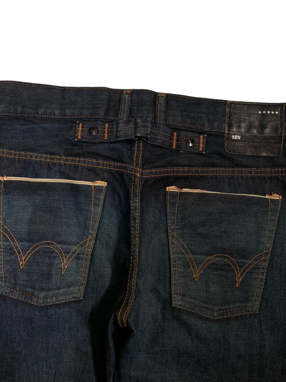 Edwin × If Six Was Nine × Kapital EDWIN SEN SELVEDGE BUCKLE BACK JAPANESE DISTRESSED DENIM Size US 31 - 13 Thumbnail