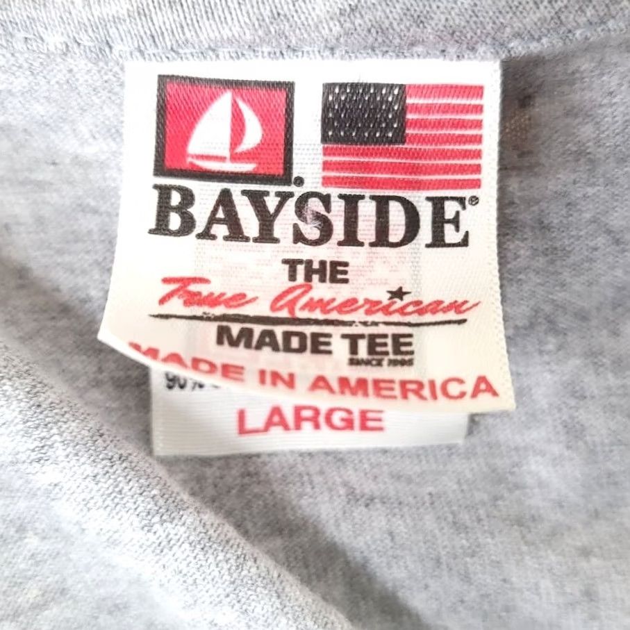 Vintage VINTAGE Marines T Shirt Mens Large Navy Bayside USMC Made In USA Gray Cotton Blend Graphic Tee Short Sleeve Crew Neck Size US L / EU 52-54 / 3 - 5 Thumbnail