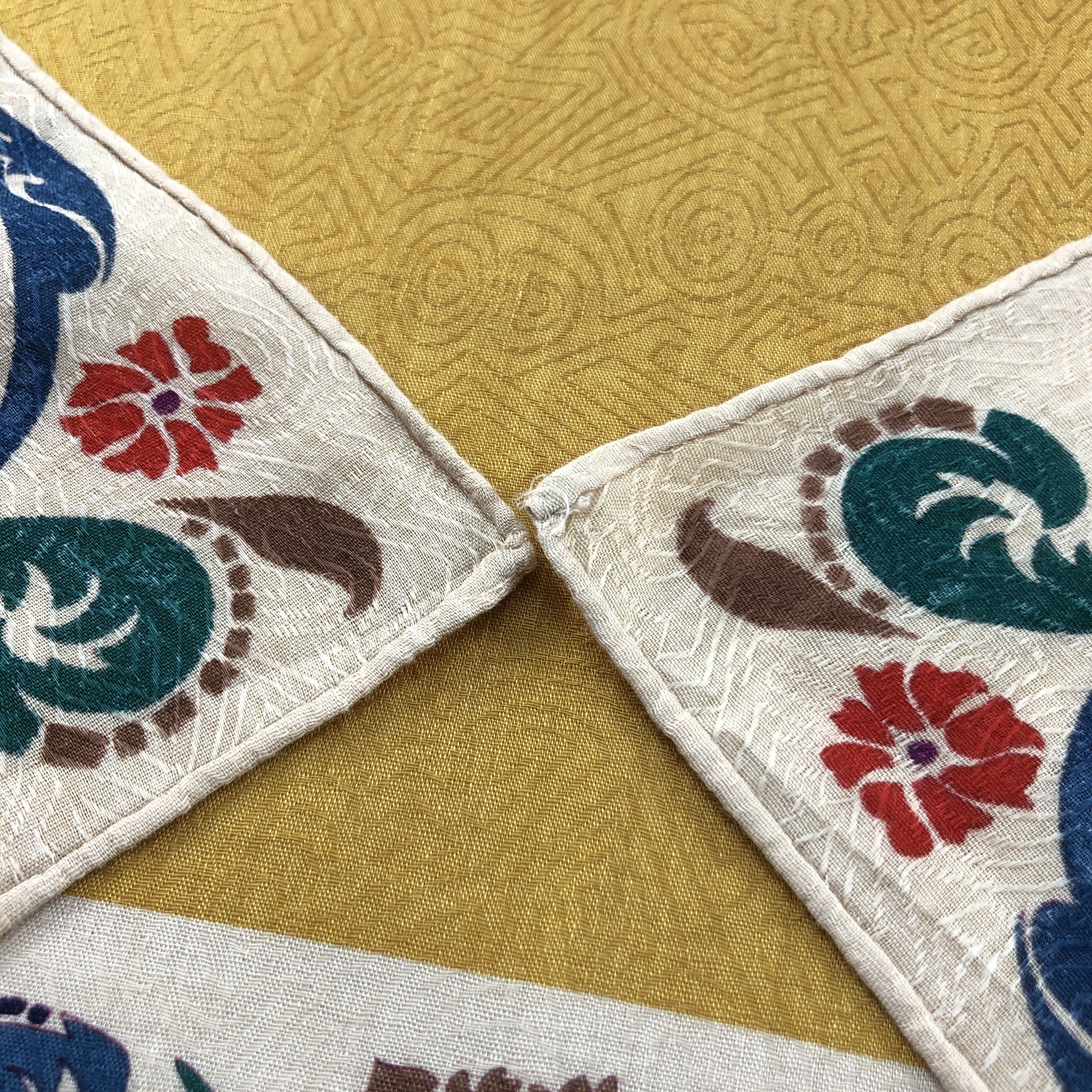 Lanvin Lanvin Floral Handkerchief Neckerchief Bandana H3038 Size ONE SIZE - 5 Thumbnail