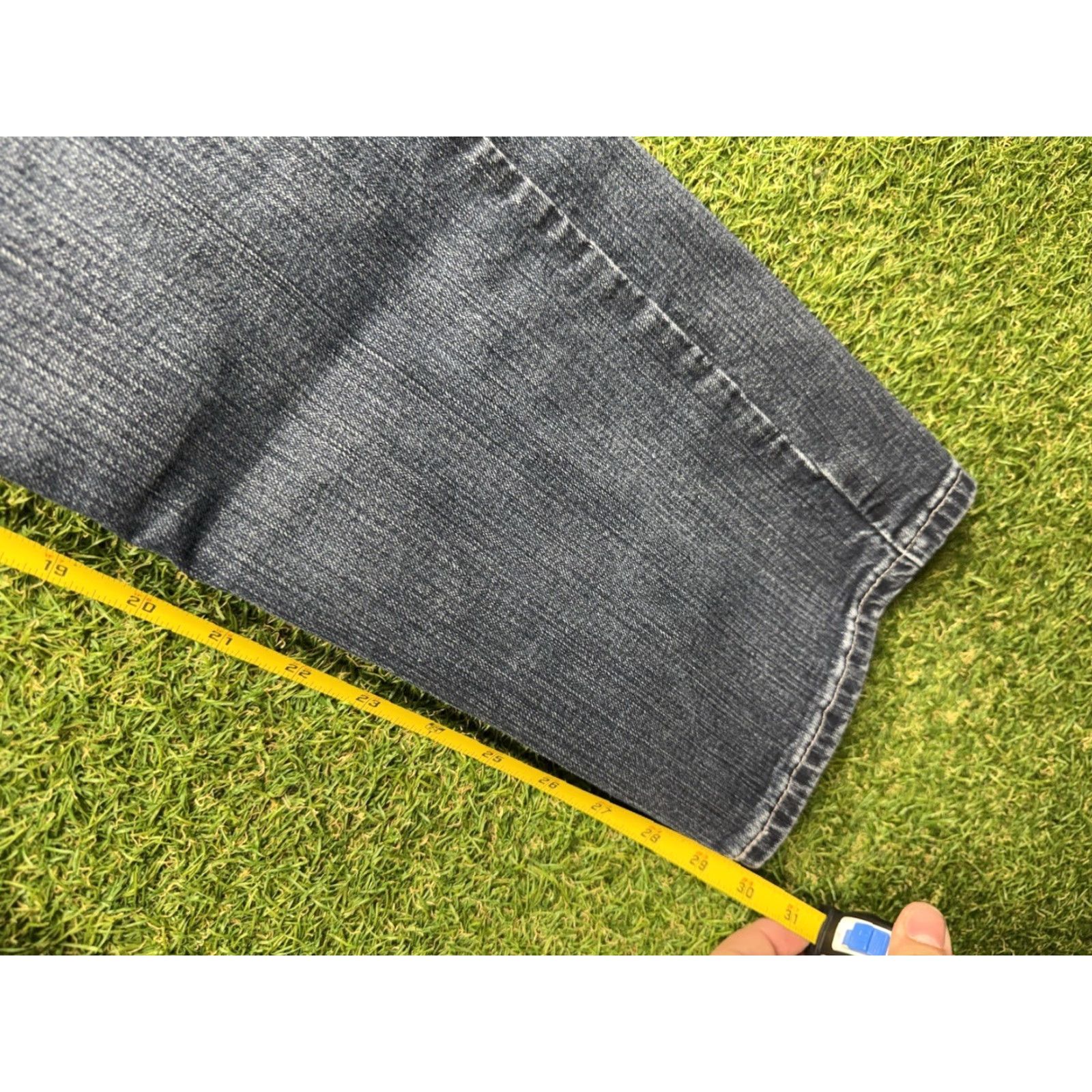Levi's Levis 559 Jeans Mens 33x32 Blue Dark Wash Relaxed Straight Fit Distressed Work Size US 33 - 5 Thumbnail