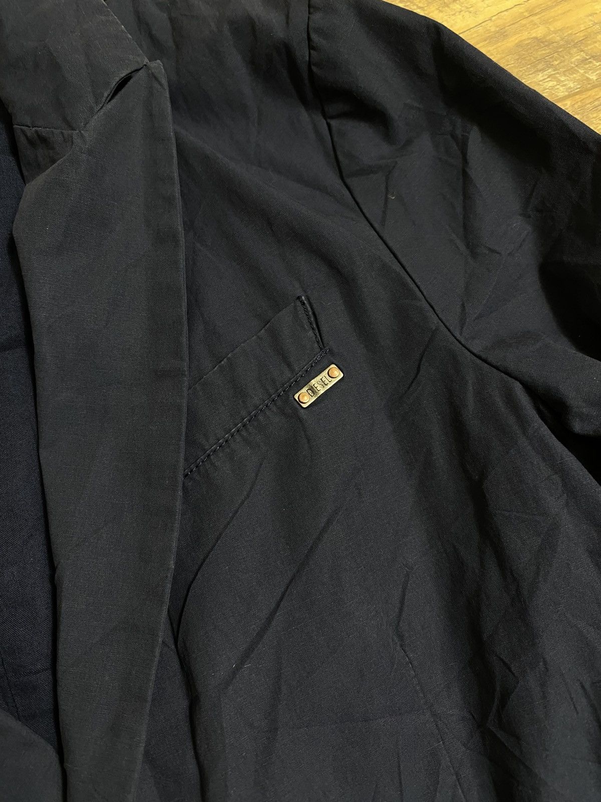 Diesel Diesel Navy Cotton Casual Blazer Sport Coat Jacket XL Size 46R - 3 Thumbnail