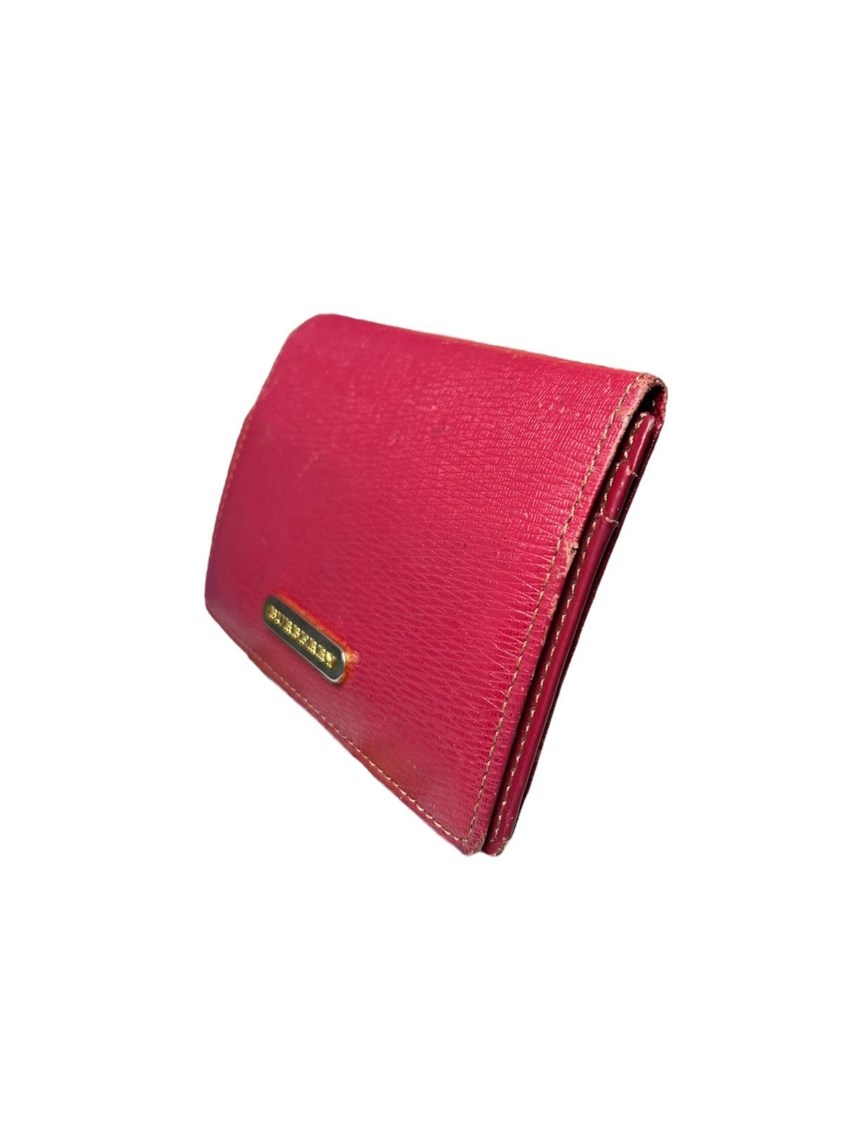 Burberry Burberry Red Leather Card Holder Size ONE SIZE - 3 Thumbnail