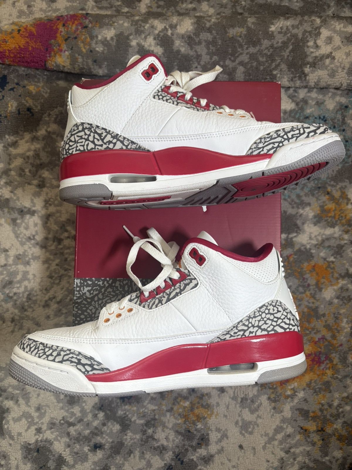 Jordan Brand Air Jordan Retro 3 Cardinal size 9 Size US 9 / EU 42 - 2 Thumbnail