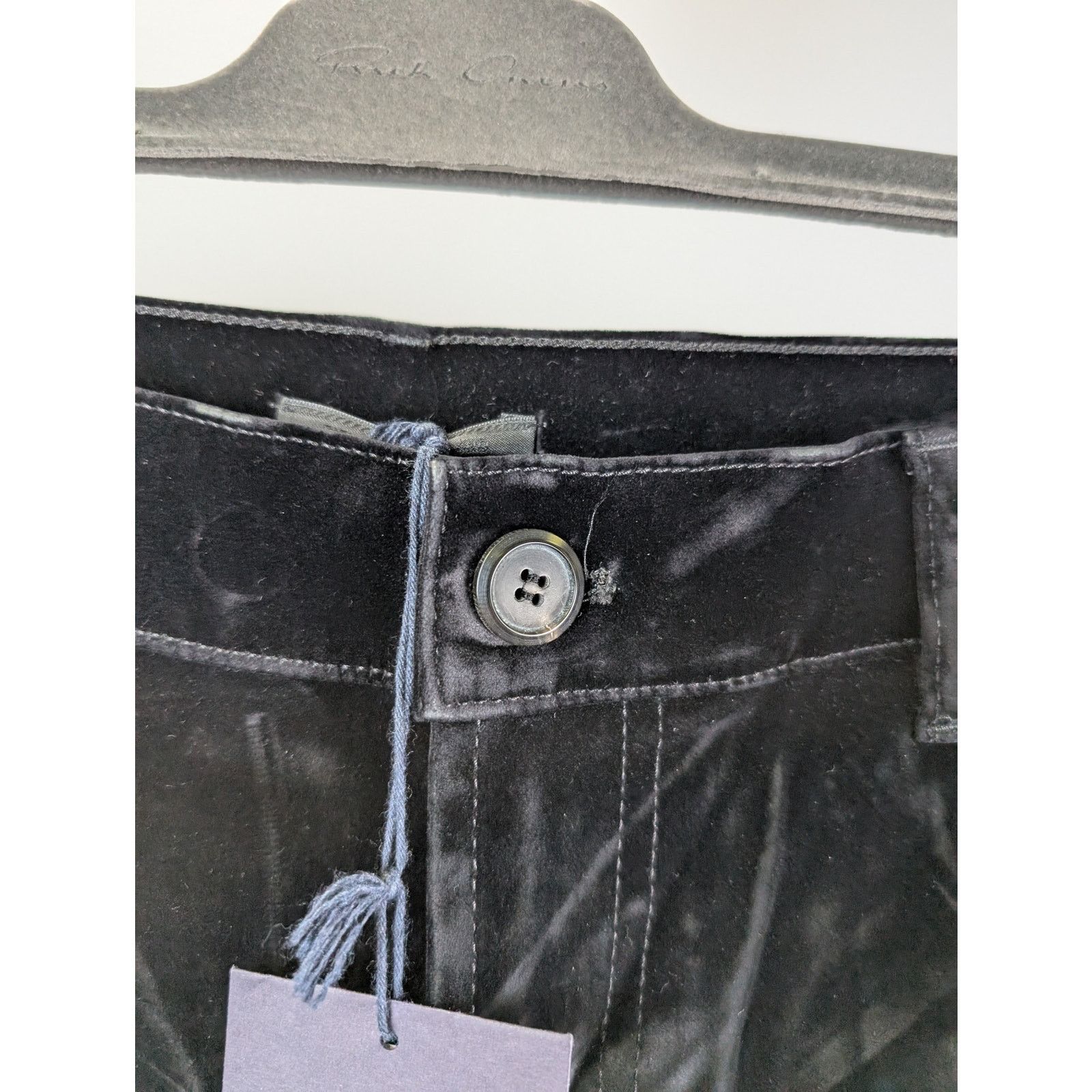 Prada o1rshd1 Velvet Denim Jean Pants in Nero 36 Size US 36 / EU 52 - 8 Thumbnail
