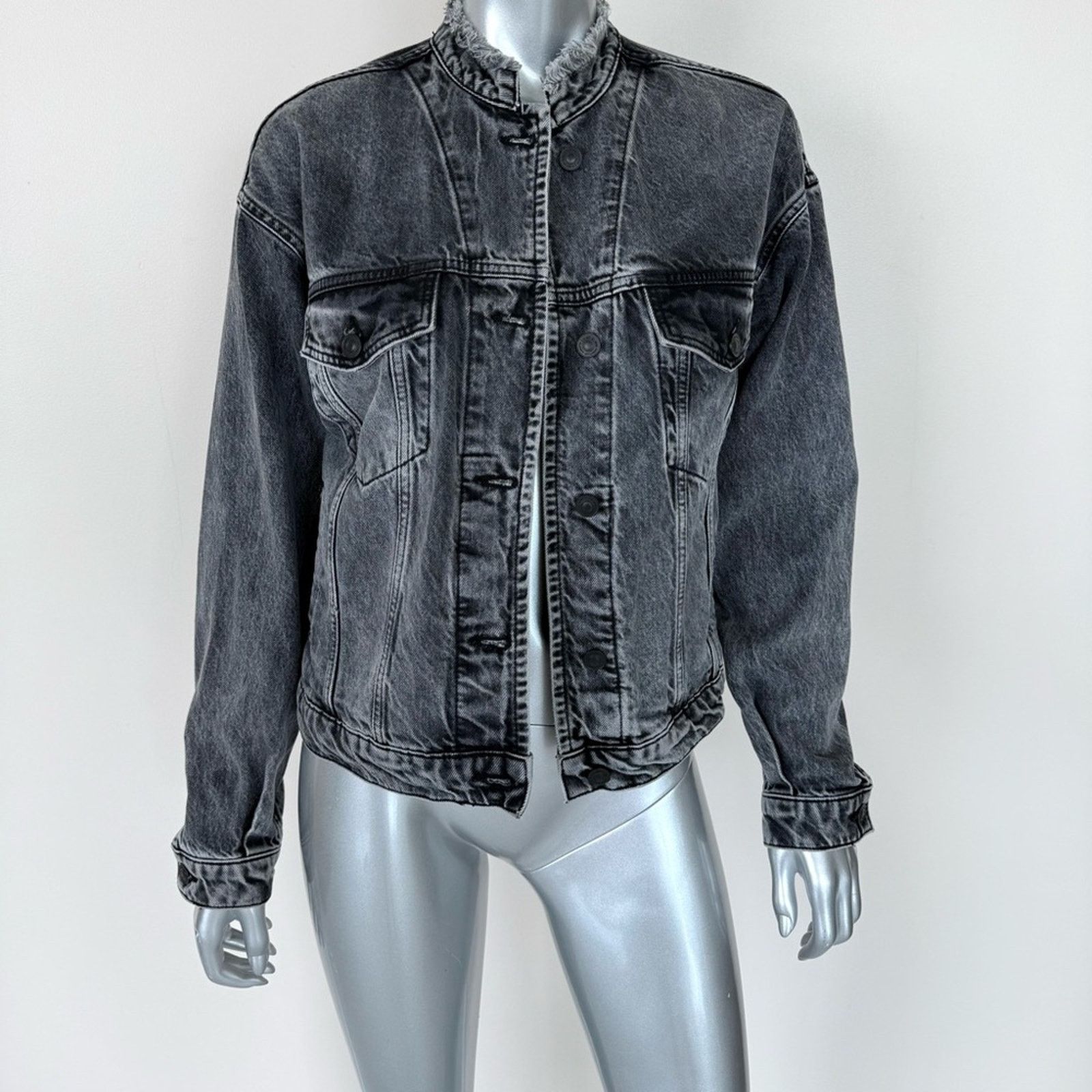 Allsaints ALLSAINTS women jeans oversized jacket size 2 US Size XS / US 0-2 / IT 36-38 - 1 Thumbnail