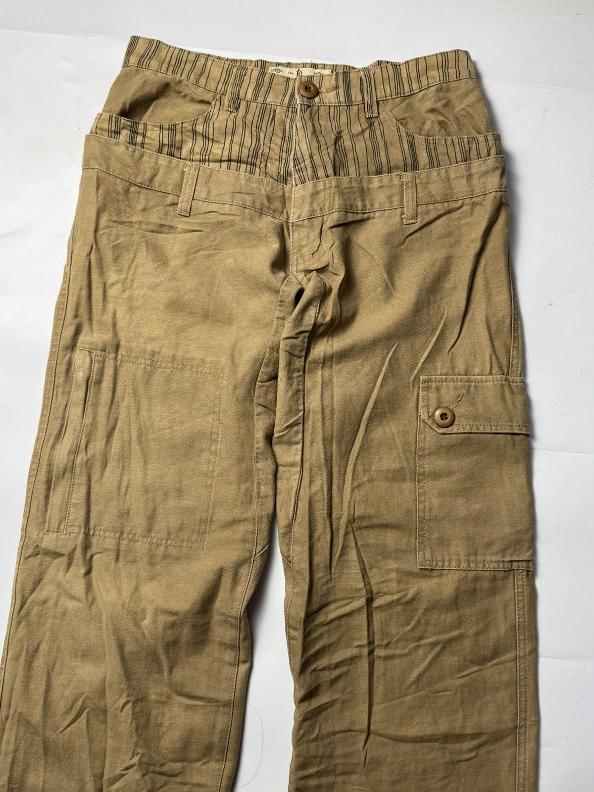 If Six Was Nine × Japanese Brand × Le Grande Bleu (L.G.B.) Double waist cargo pants japanese style Size US 29 - 4 Thumbnail