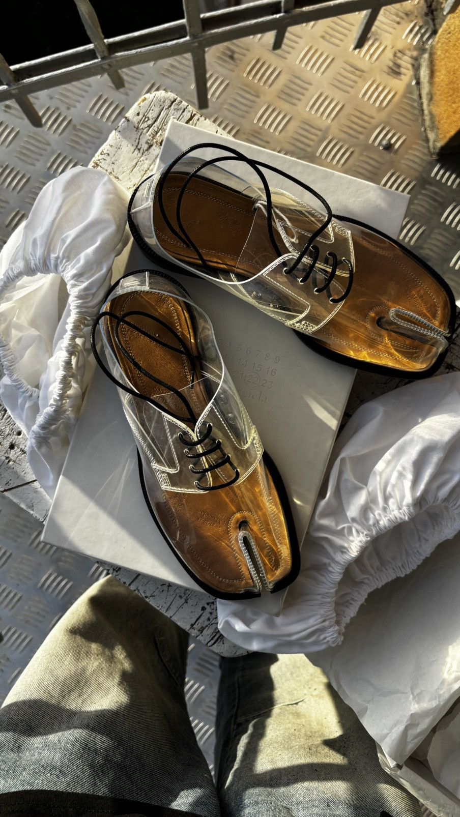 Maison Margiela Maison Margiela Tabi split-toe PVC loafers