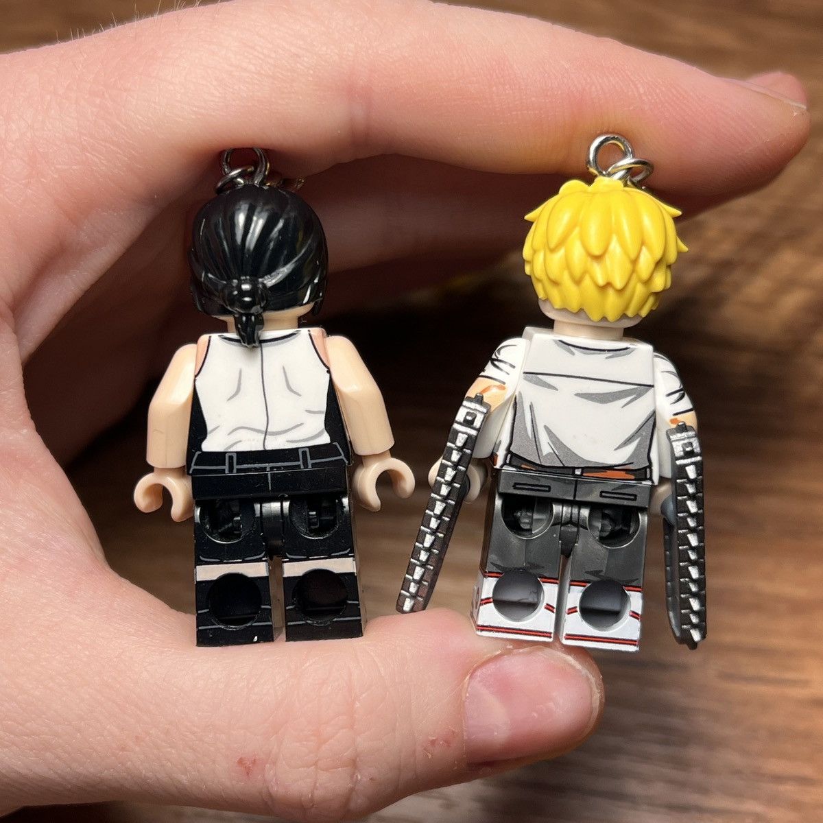 Anime chainsaw man denji reze lego minifigure keychain keyring Size ONE SIZE - 8 Thumbnail