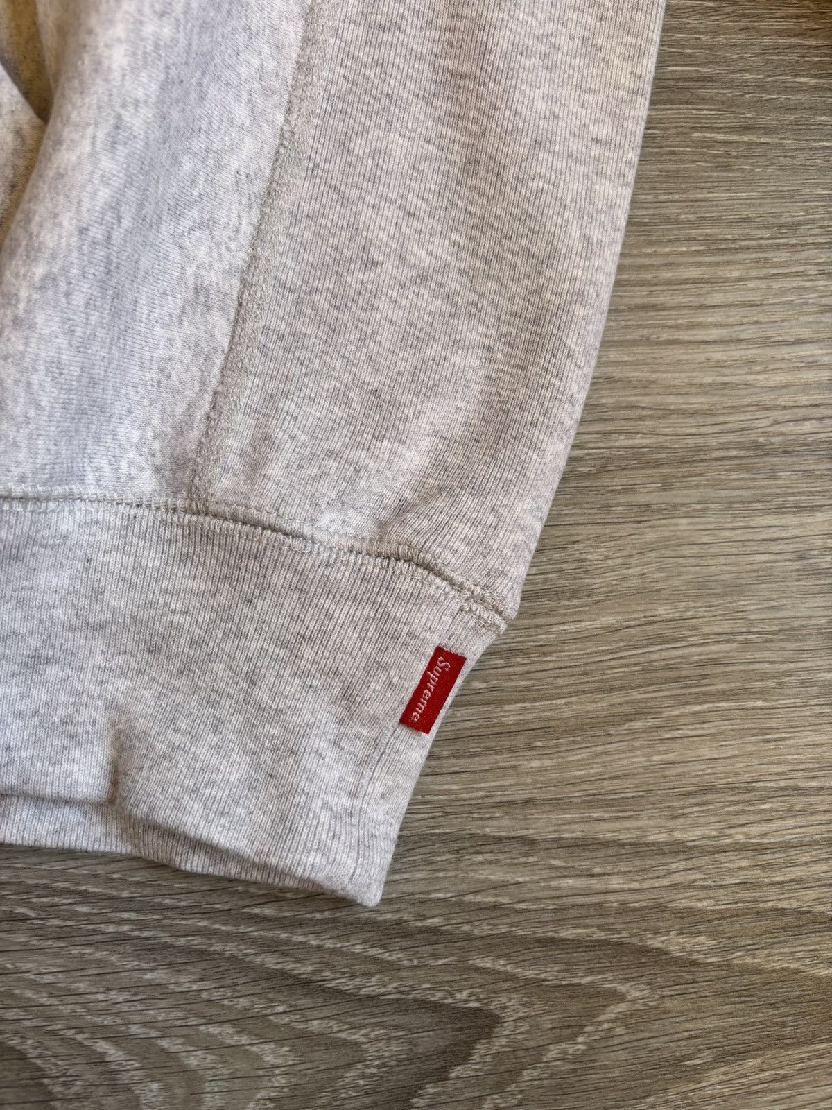 Supreme Supreme Grey Collegiate Sleeve Hoodie Size US L / EU 52-54 / 3 - 5 Thumbnail