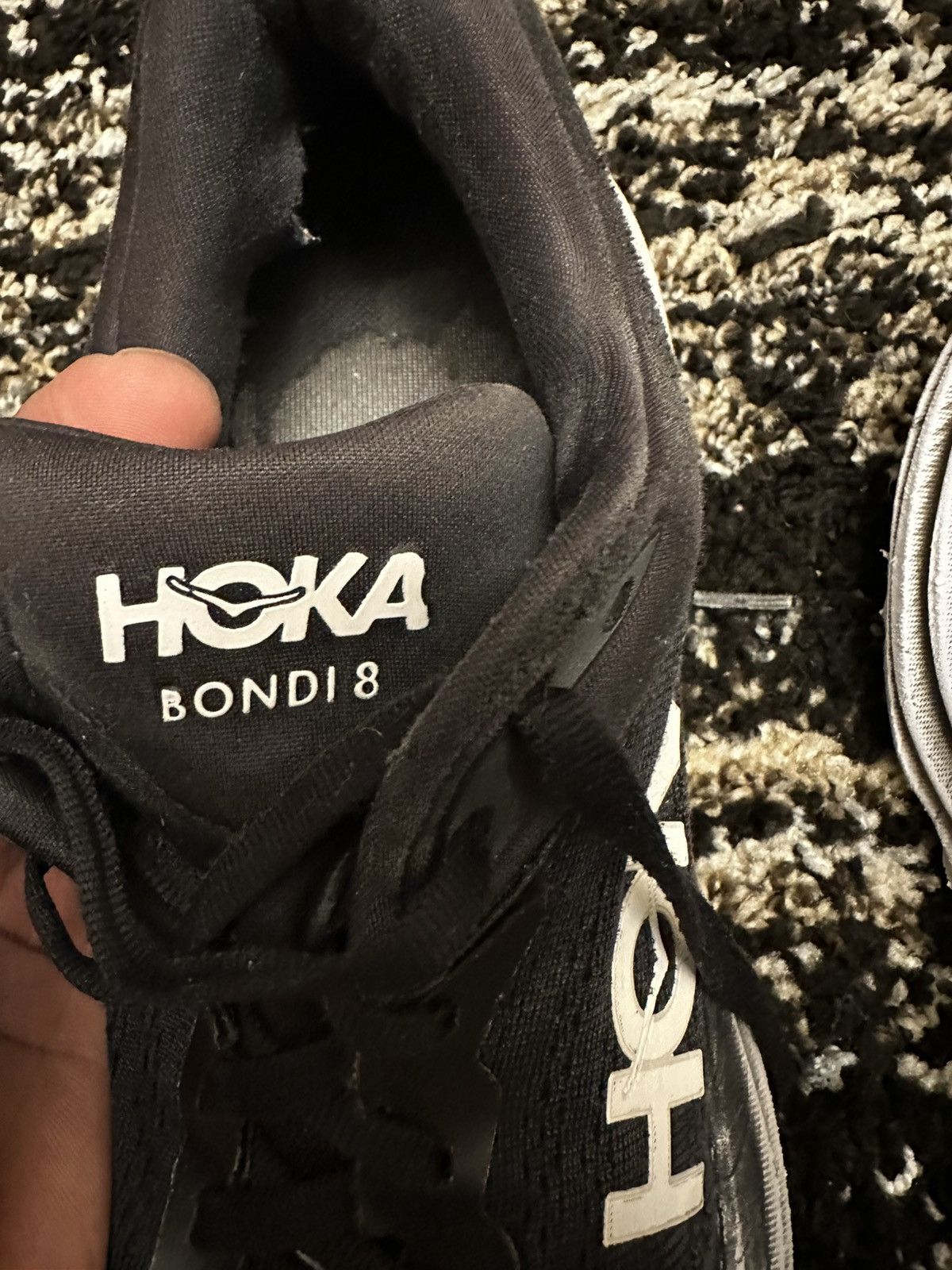 Hoka Black Hoka One Bondi 8 Running Sneakers Size US 11 / EU 44 - 9 Thumbnail