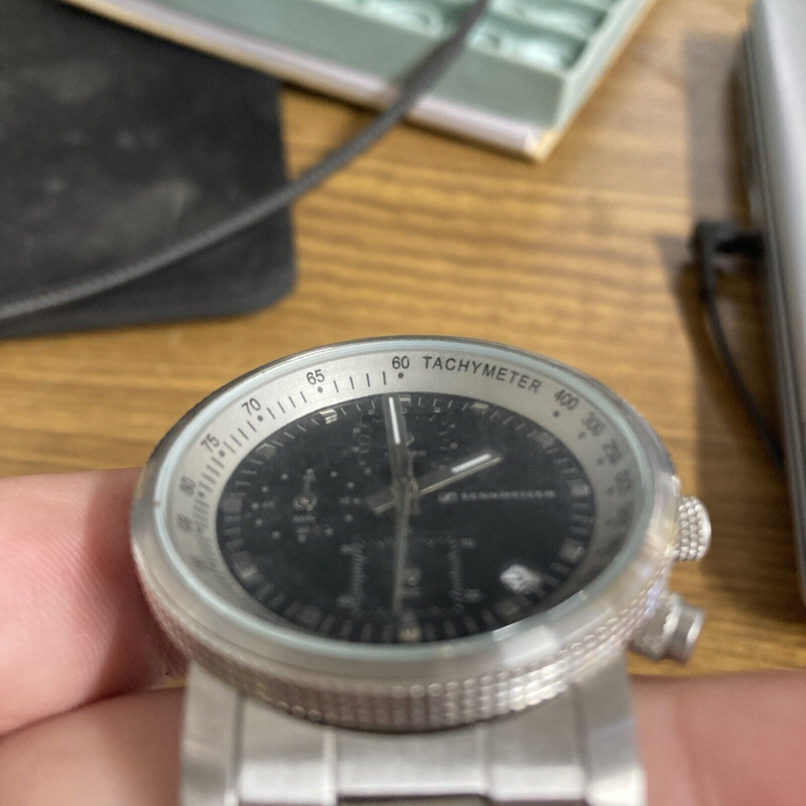 Other EXTREMELY RARE SENNHEISER Watch, Chronograph Quartz In Steel Size ONE SIZE - 2 Thumbnail