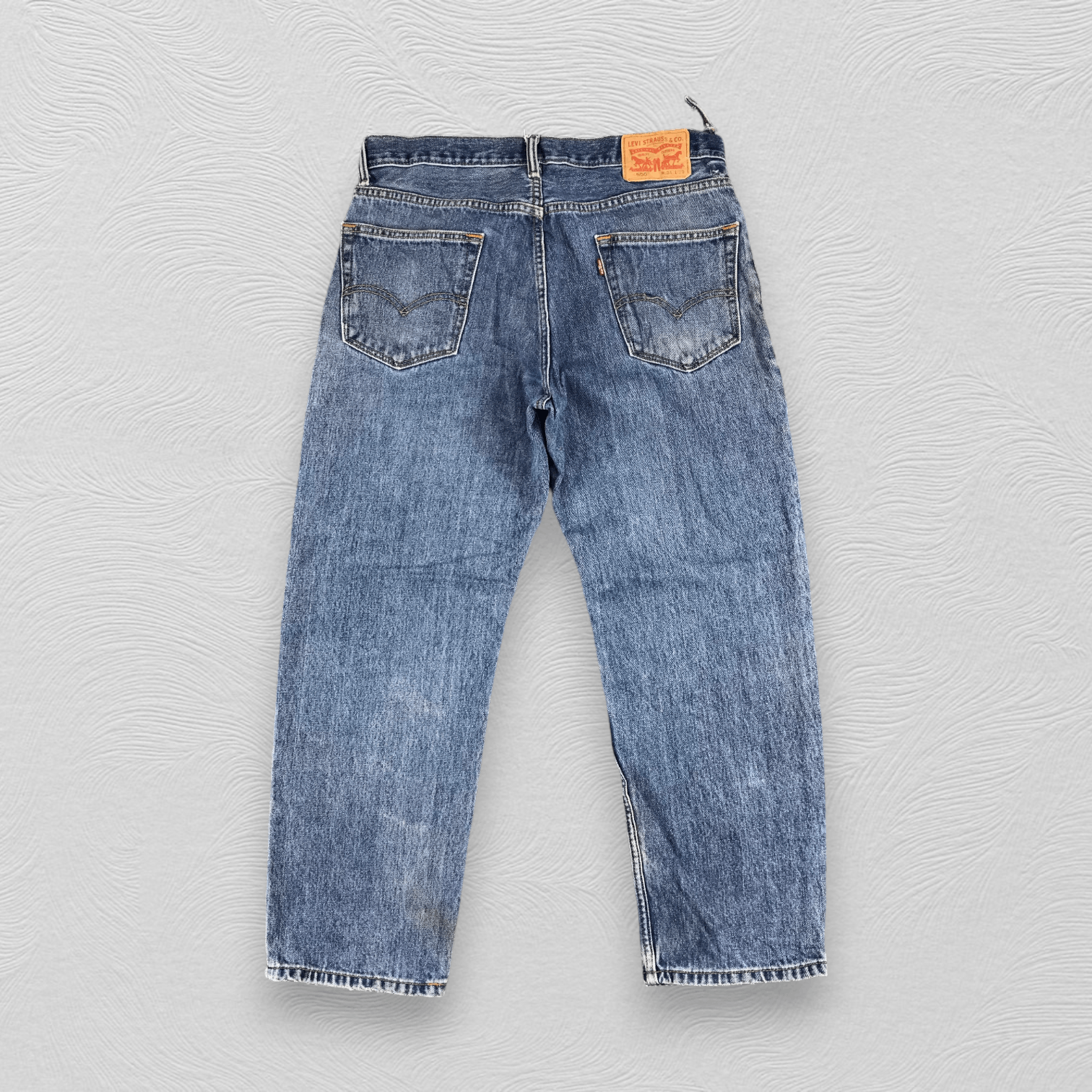 Levi's Vintage Levis 550 Jeans Faded Blue Wash Denim KJ285 Size US 34 / EU 50 - 2 Thumbnail