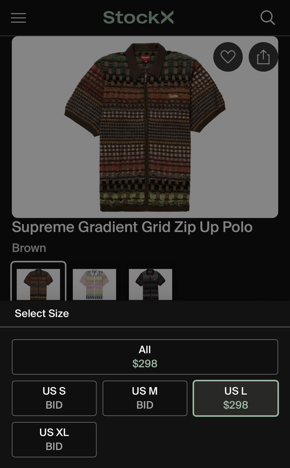 Supreme Supreme Knit Zip Up Shirt Size US XL / EU 56 / 4 - 7 Thumbnail
