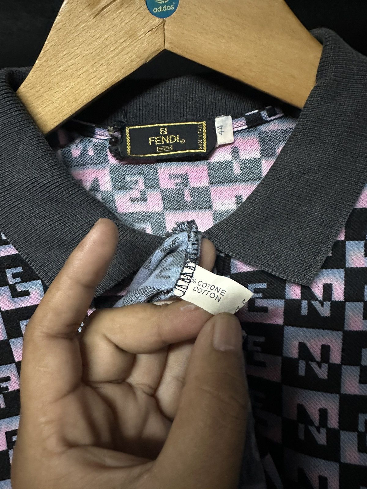 Fendi × Vintage Vintage Fendi Monogram Sun Faded Tee Size US M / EU 48-50 / 2 - 8 Thumbnail