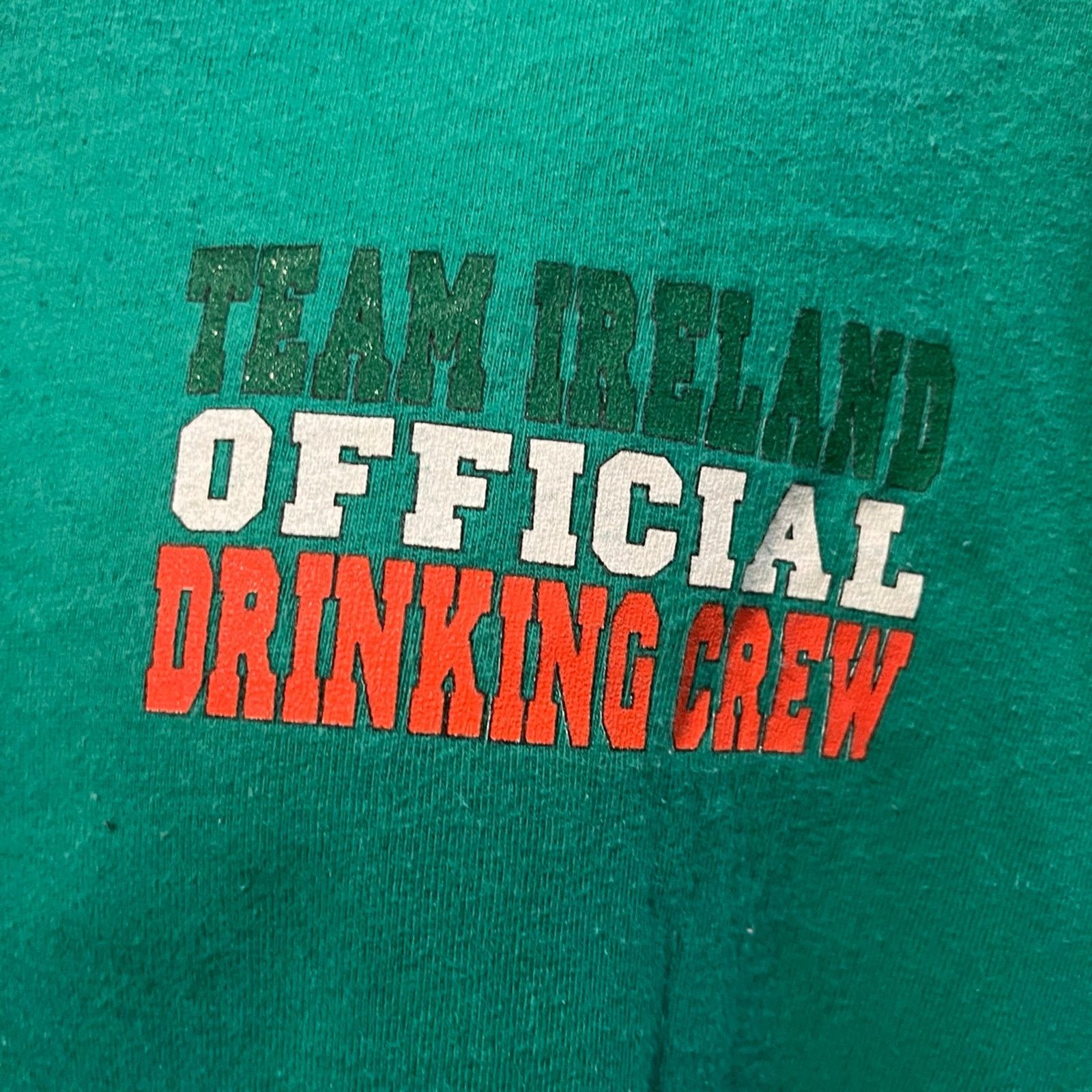 Hanes Vintage Team Ireland Official Drinking Team T-Shirt Size US L / EU 52-54 / 3 - 2 Thumbnail