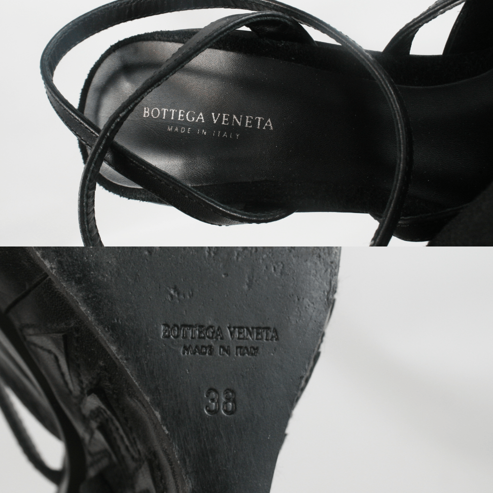 Bottega Veneta Wedge Tanned Leather Sandals Size US 8 / IT 38 - 12 Thumbnail