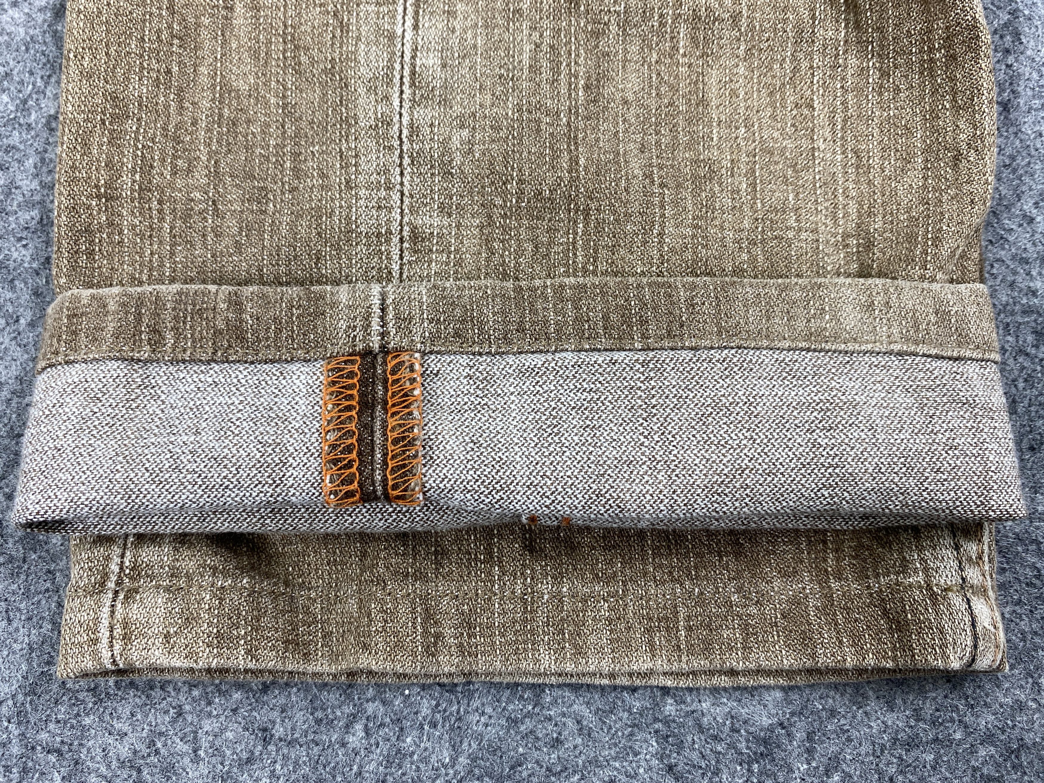 Levi's Distressed Brown Levi's 502 Jeans 35x29.5 Denim -SJ062 Size US 33 - 9 Thumbnail