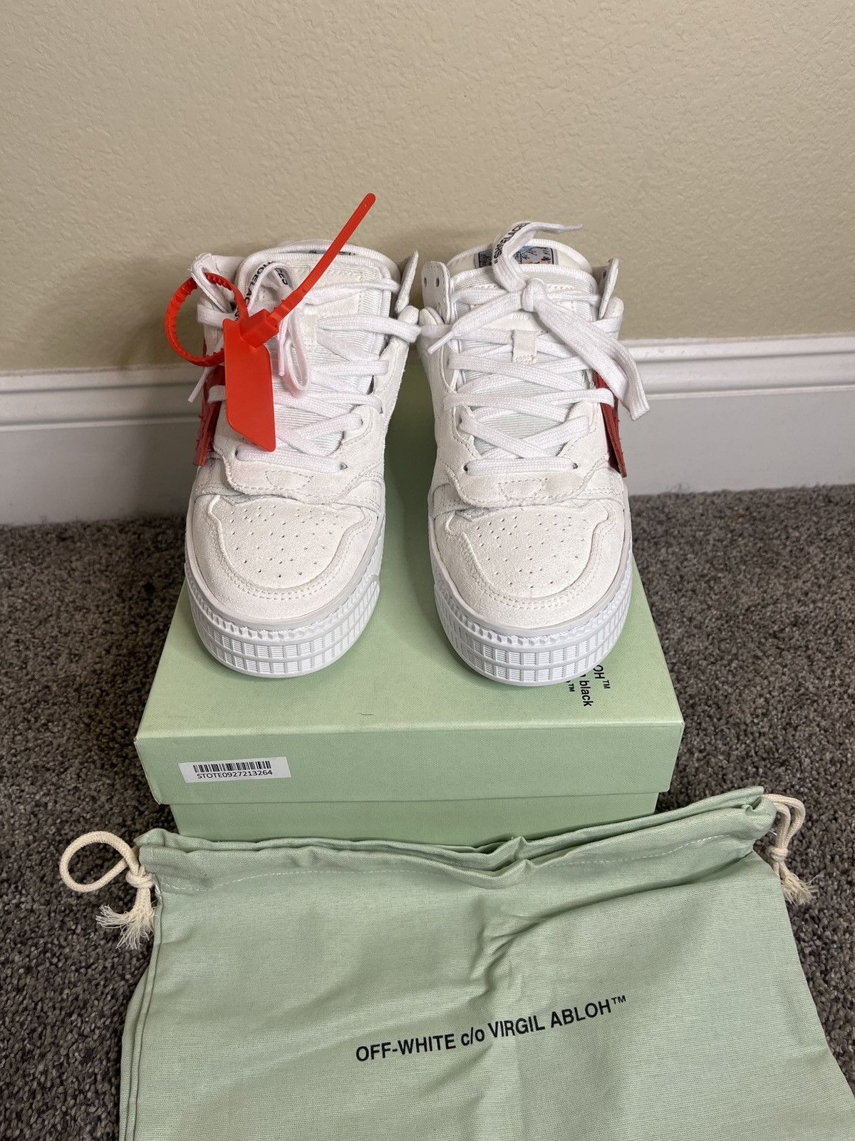 image of Off White x Virgil Abloh Women's Off-White 3.0 Cup Sole Low-Top Sneakers (Size 6)