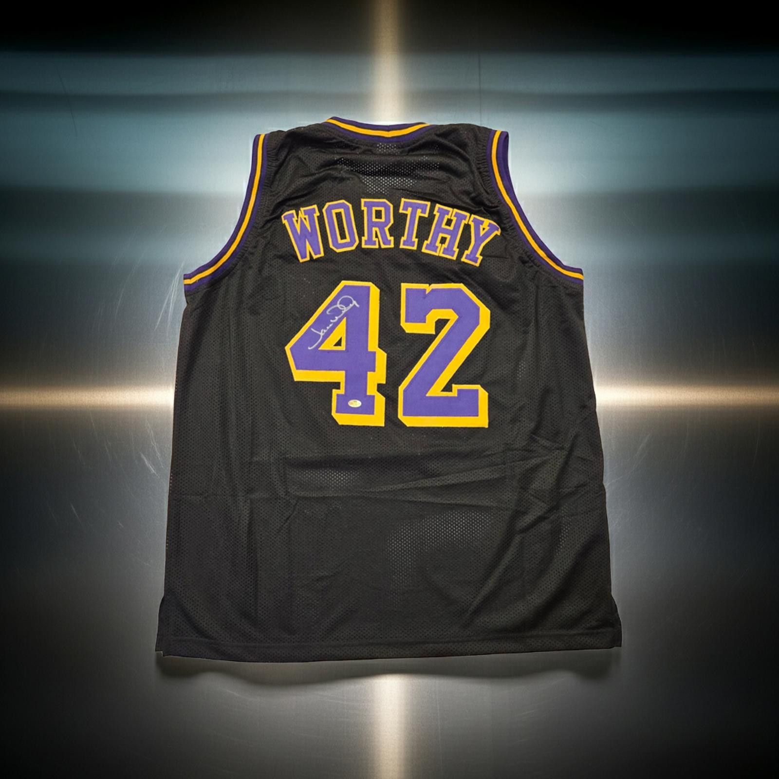 Other James Worthy Signed Custom Jersey W/COA Size ONE SIZE - 1 Thumbnail