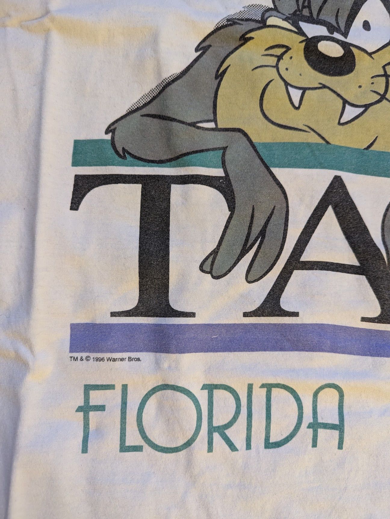 Vintage Vintage 90s Looney Tunes Taz T-Shirt – Double-Sided Graphic Size US L / EU 52-54 / 3 - 3 Thumbnail