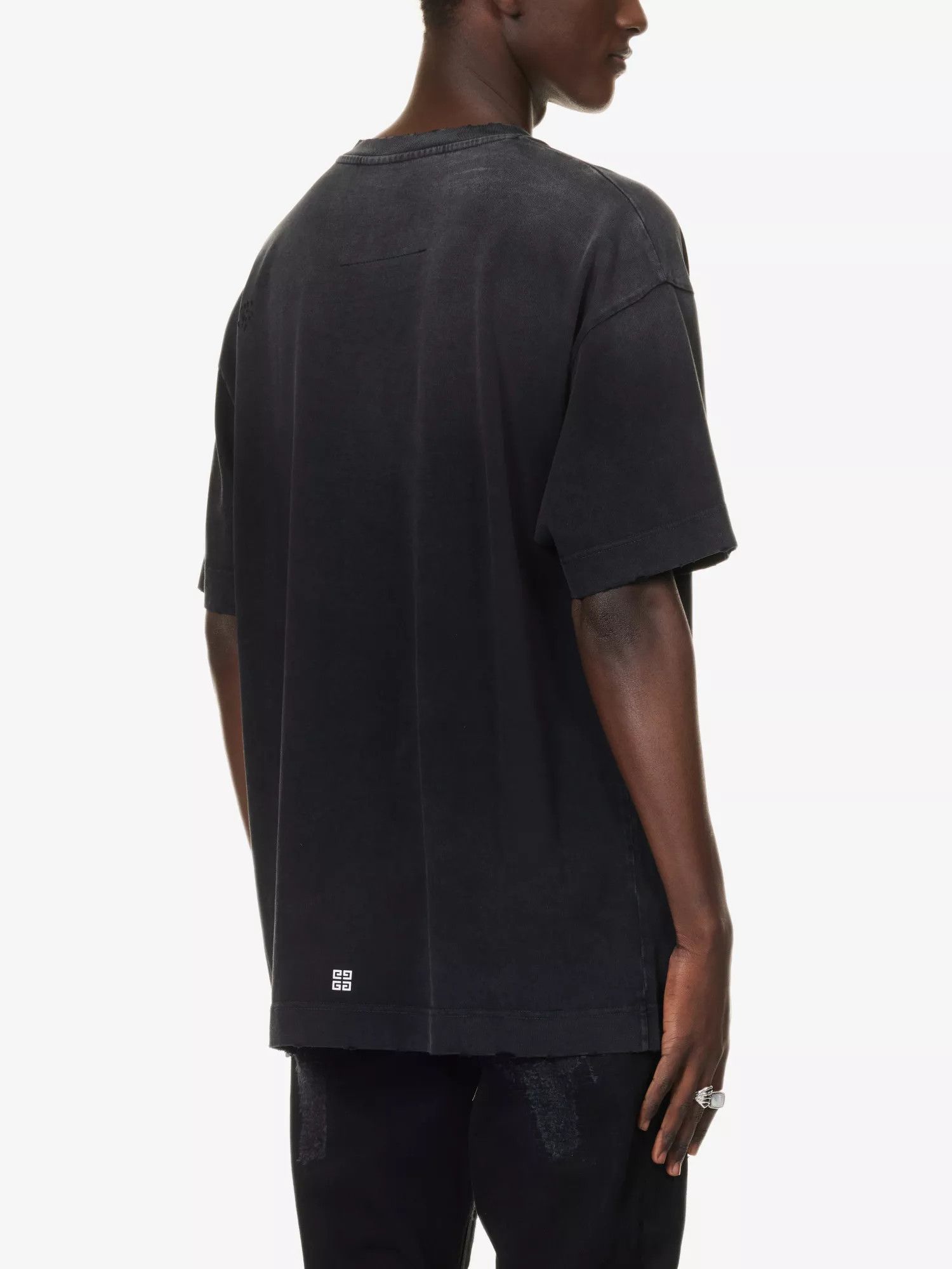 Givenchy o1srvl11e0924 Graphic-Print Faded-Cotton-Jersey T-Shirt Size US L / EU 52-54 / 3 - 4 Thumbnail
