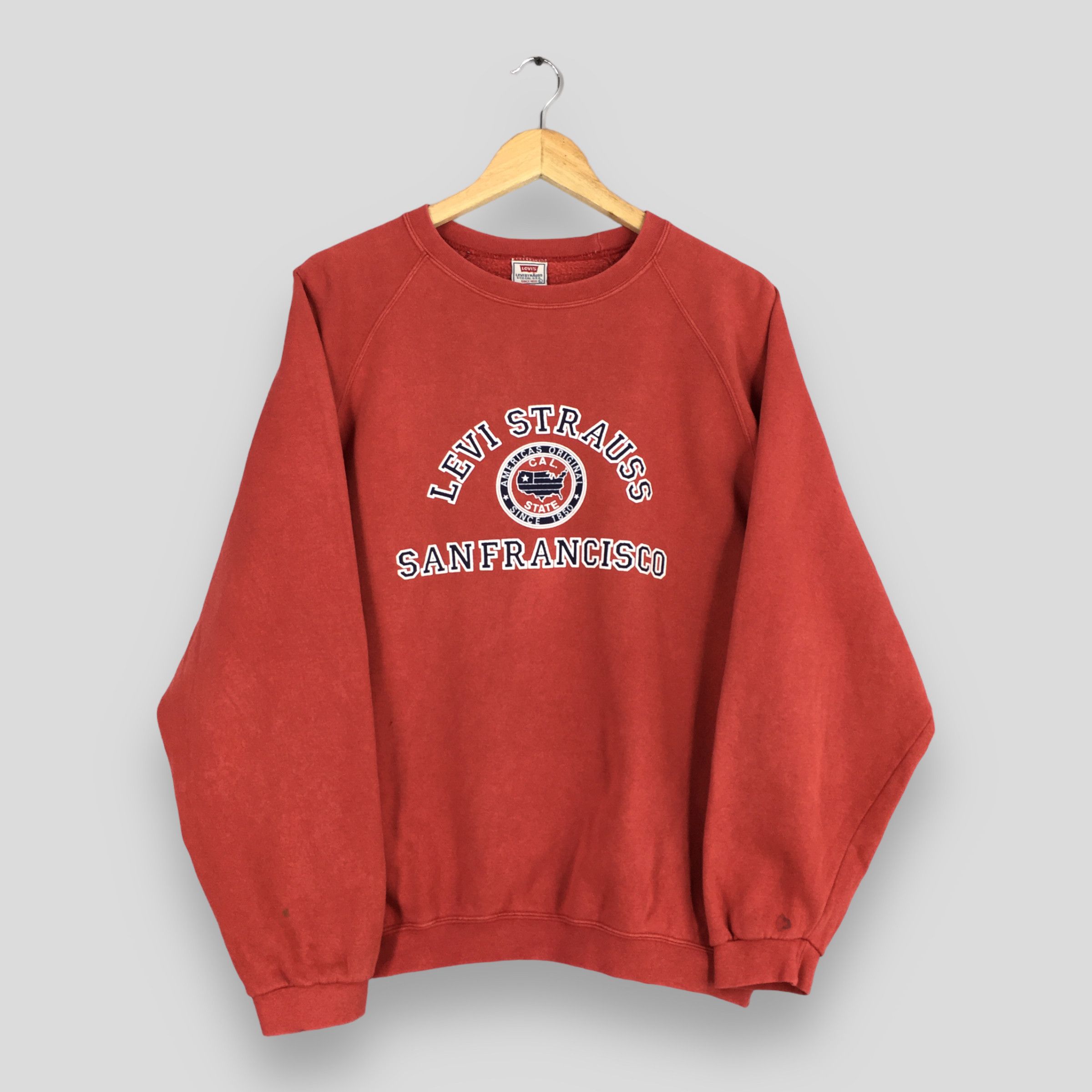 Jean × Levi's × Vintage Vintage 90s Levi's Strauss Sweatshirt Large Size US L / EU 52-54 / 3 - 1 Thumbnail