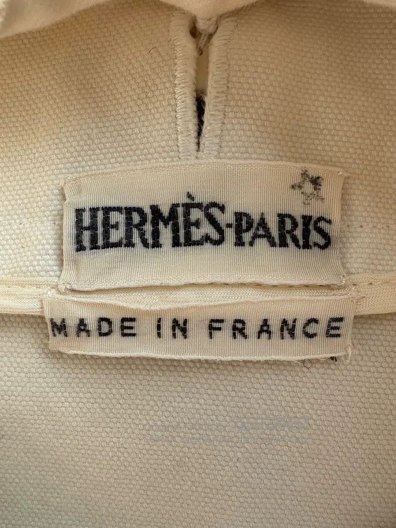 Hermes Hermes Cotton Removable Collar Jacket, Women's, White Size XS / US 0-2 / IT 36-38 - 7 Thumbnail