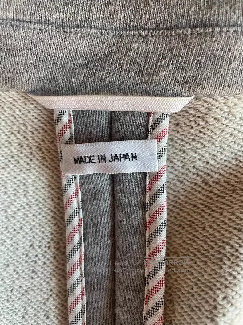 Thom Browne Thom Browne Light Gray Fleece Four Stripe Suit Jacket Size US XS / EU 42 / 0 - 7 Thumbnail