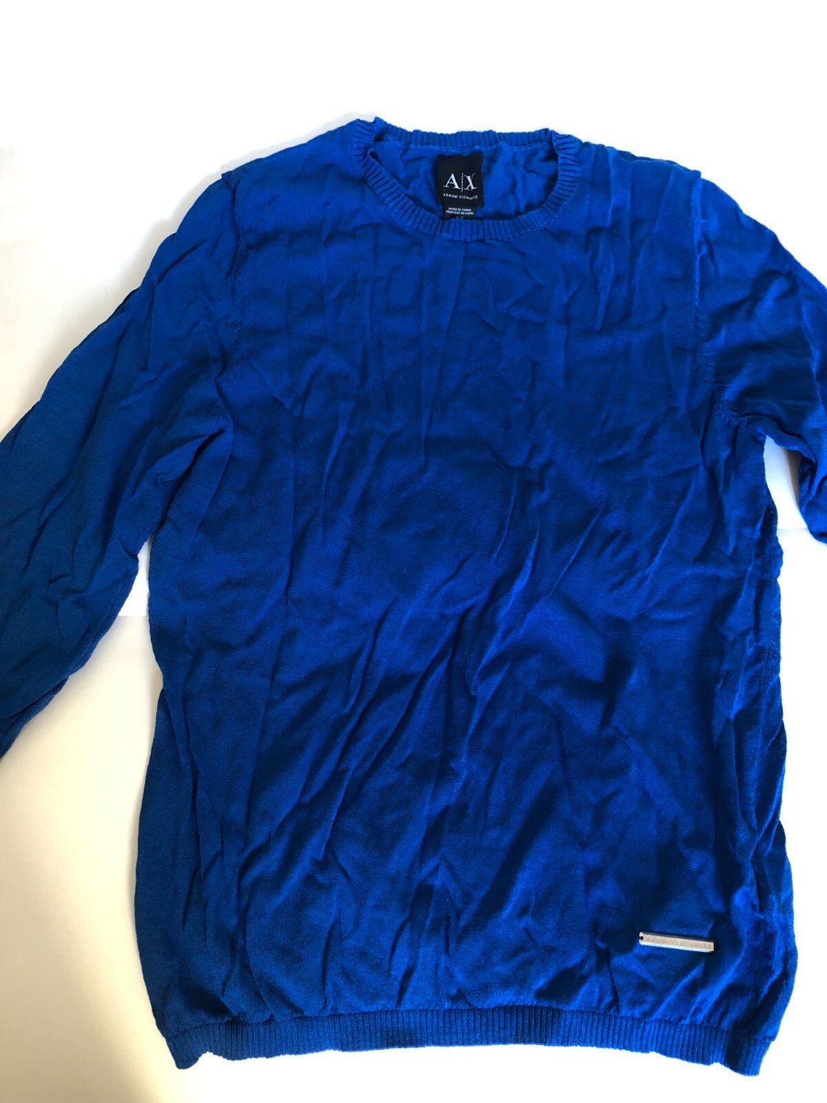 Armani Exchange Armani Exchange A/X Electric Blue S Hemp Shirt Top Size US S / EU 44-46 / 1 - 1 Thumbnail